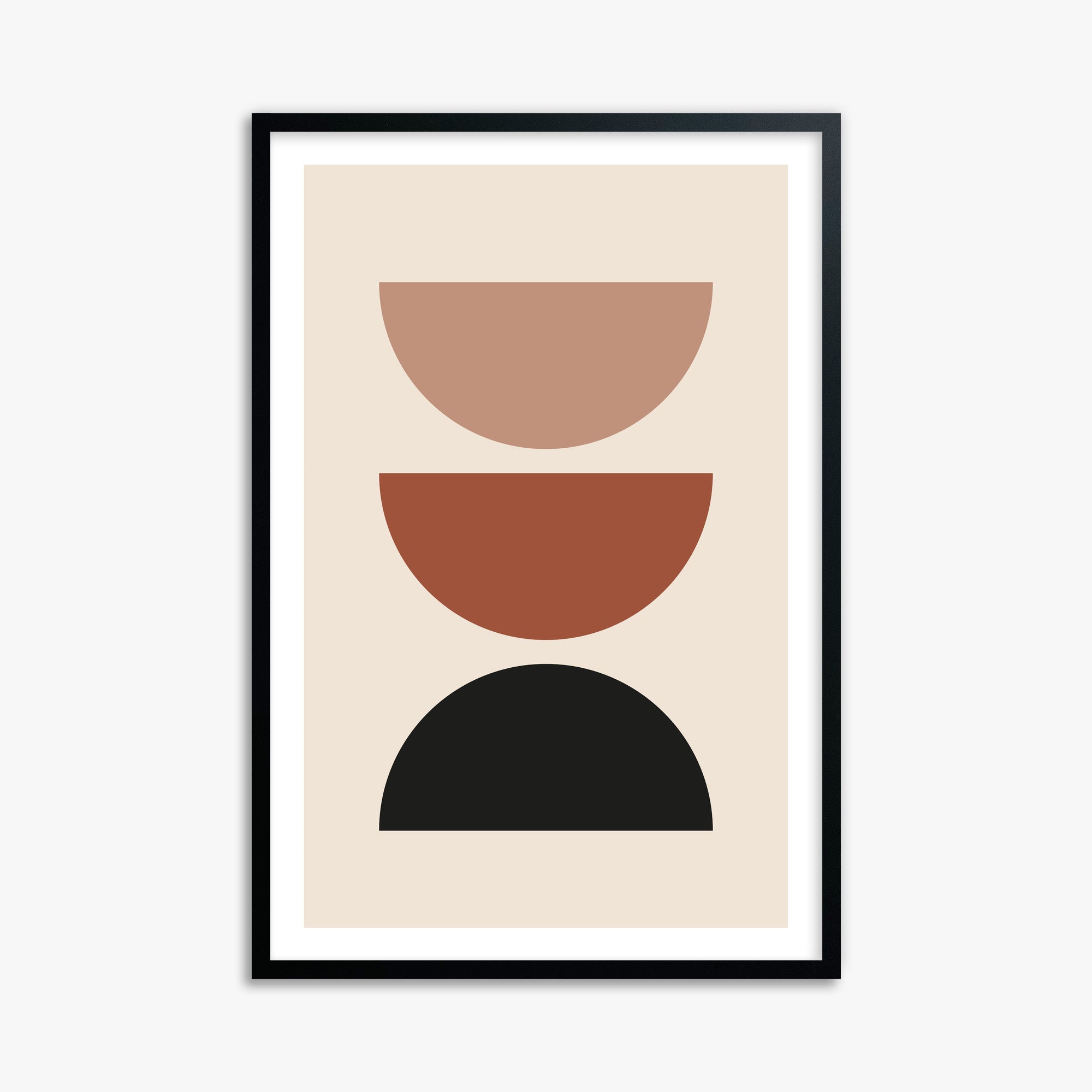 Earthy Balance, 61x91cm Black Framed Art Reproduction