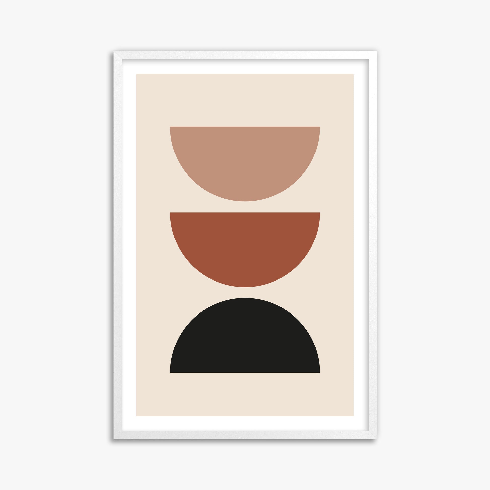 Earthy Balance, 61x91cm Whitek Framed Art Reproduction