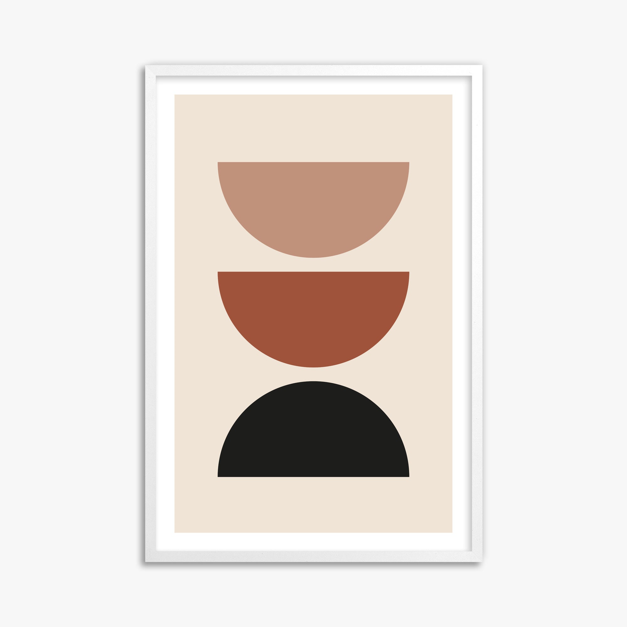 Earthy Balance, 61x91cm Whitek Framed Art Reproduction