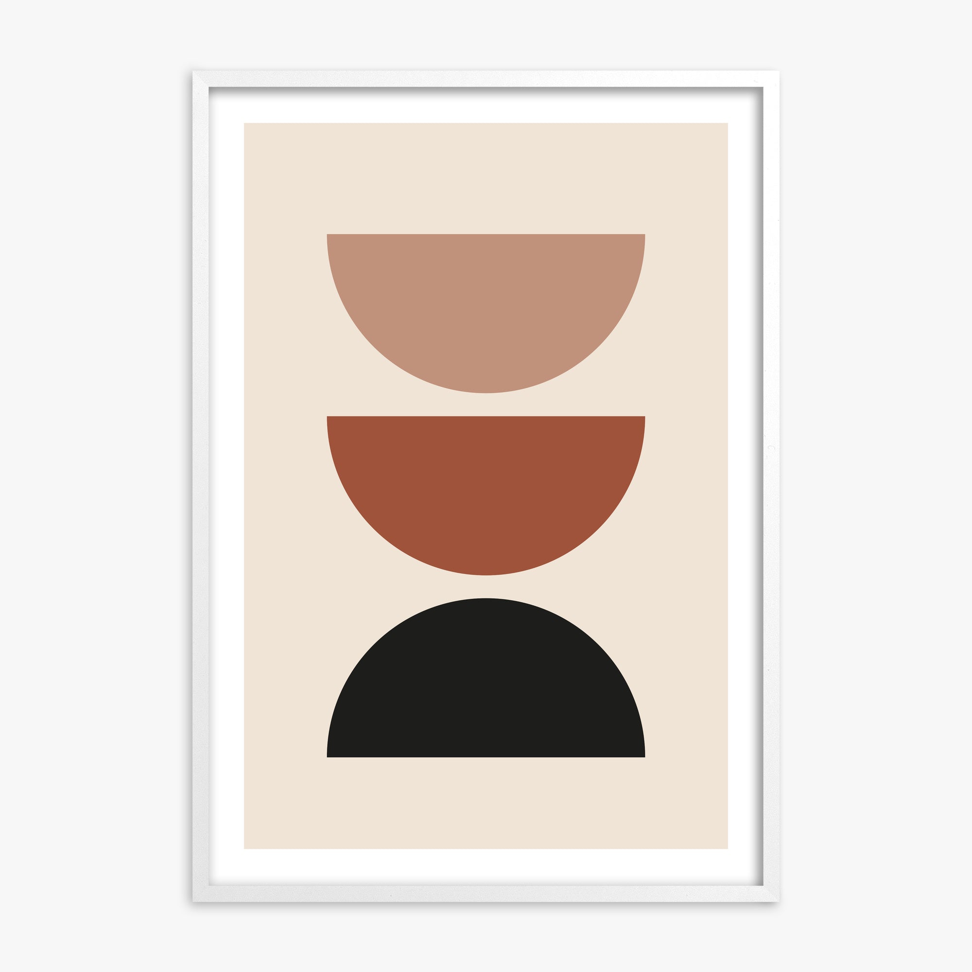 Earthy Balance, 70x100cm Whitek Framed Art Reproduction