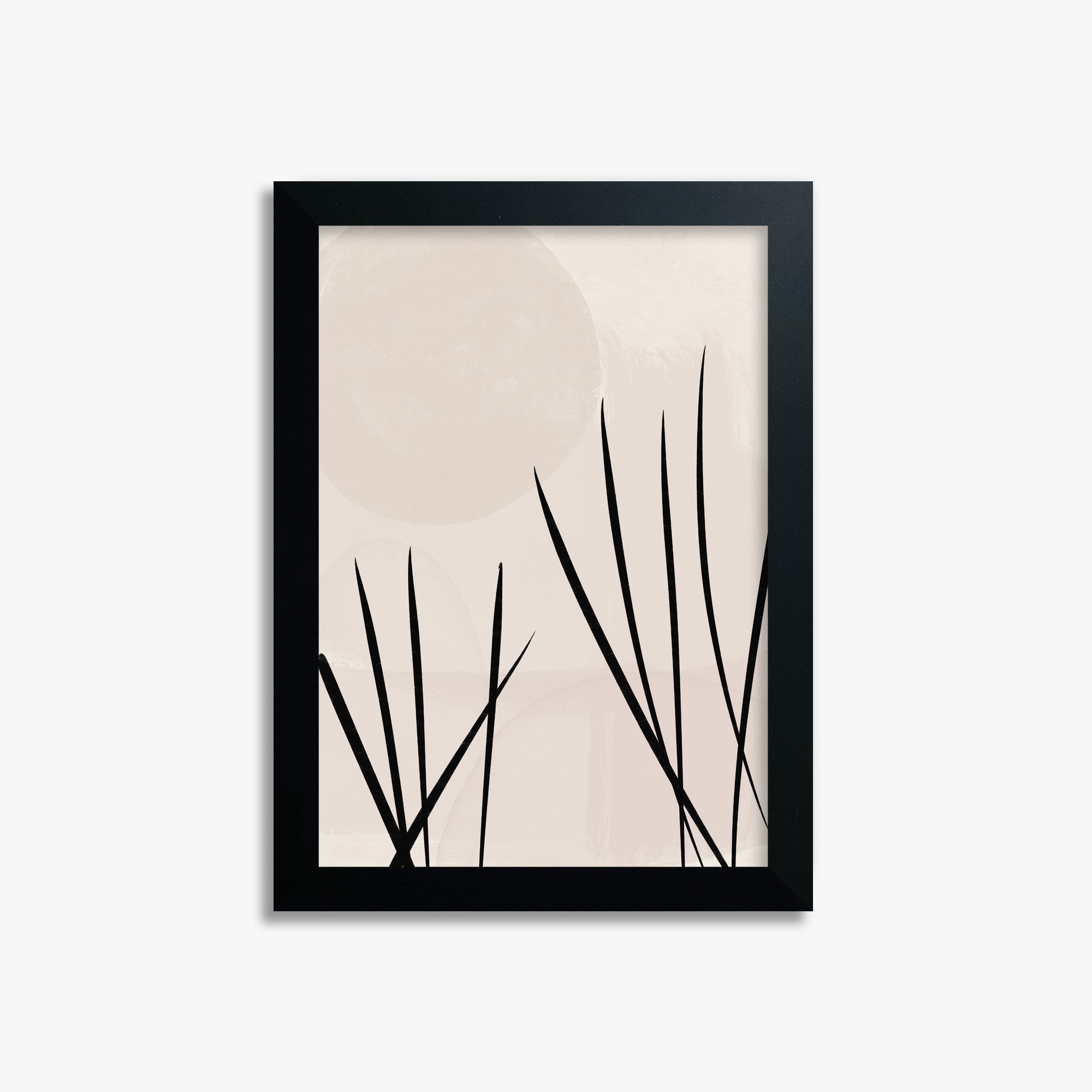 Zen Garden Whispers, 21x30cm Framed Poster With Black Frame