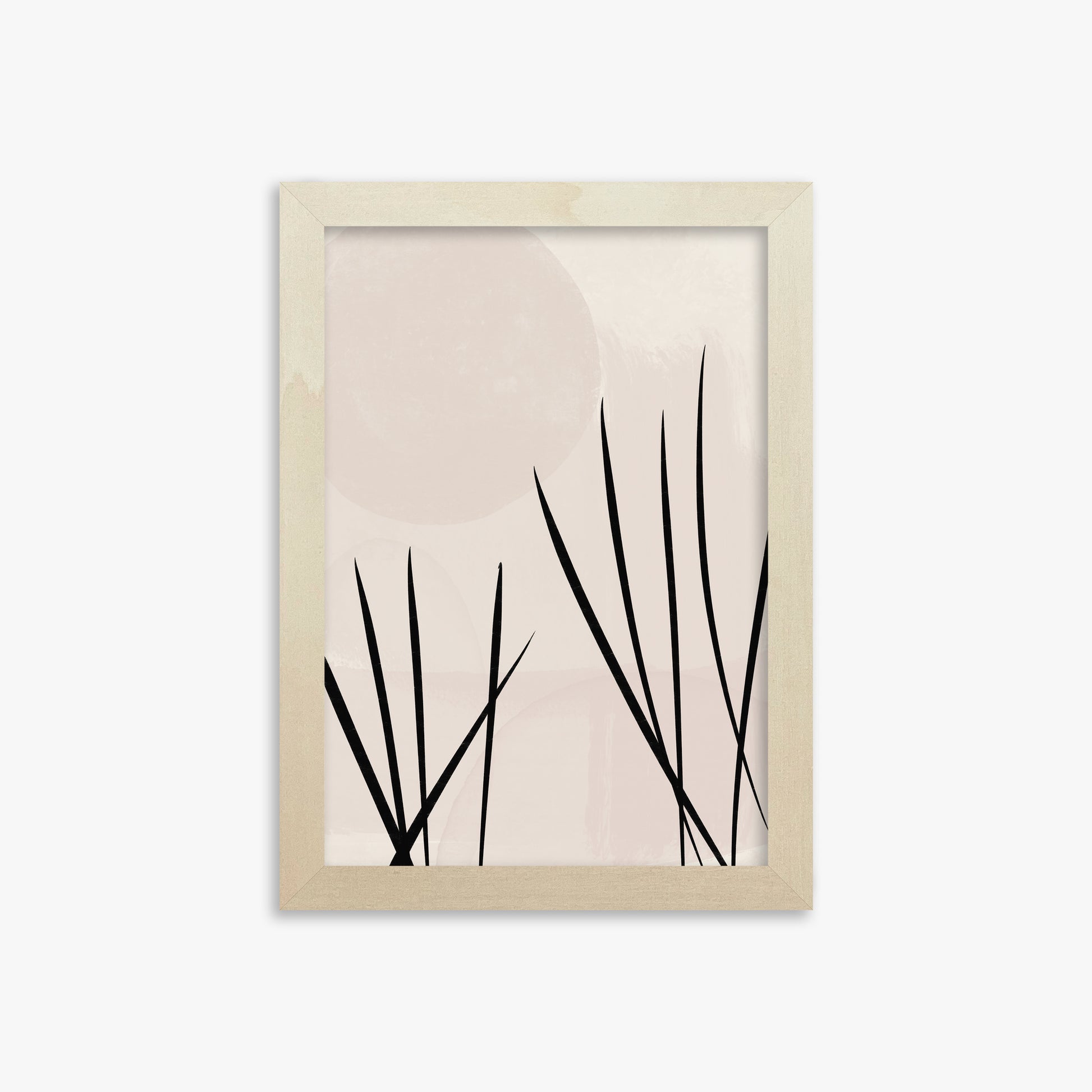 Zen Garden Whispers, 21x30cm Framed Art Reproduction With Lime Wood Frame