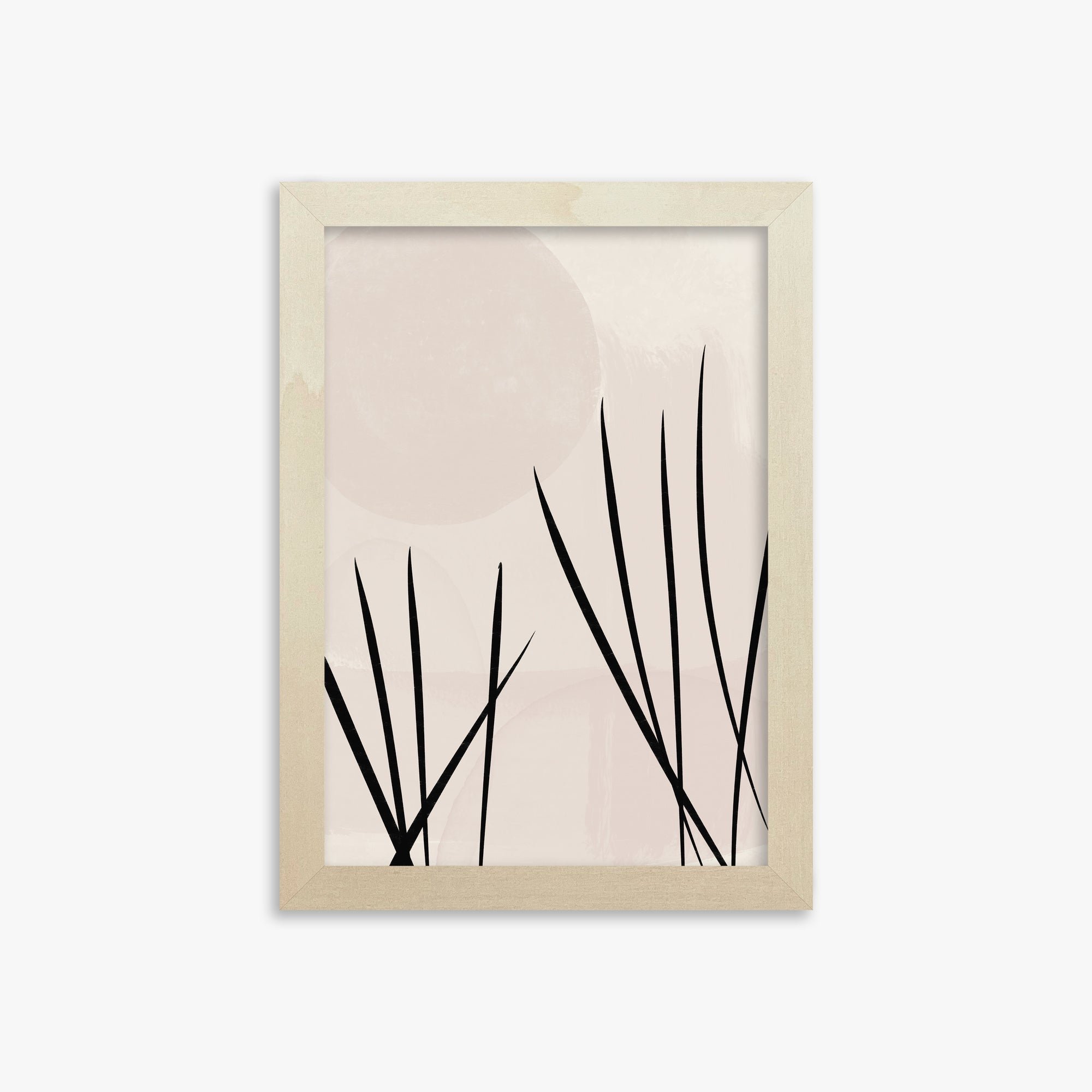 Zen Garden Whispers, 21x30cm Framed Art Reproduction With Lime Wood Frame