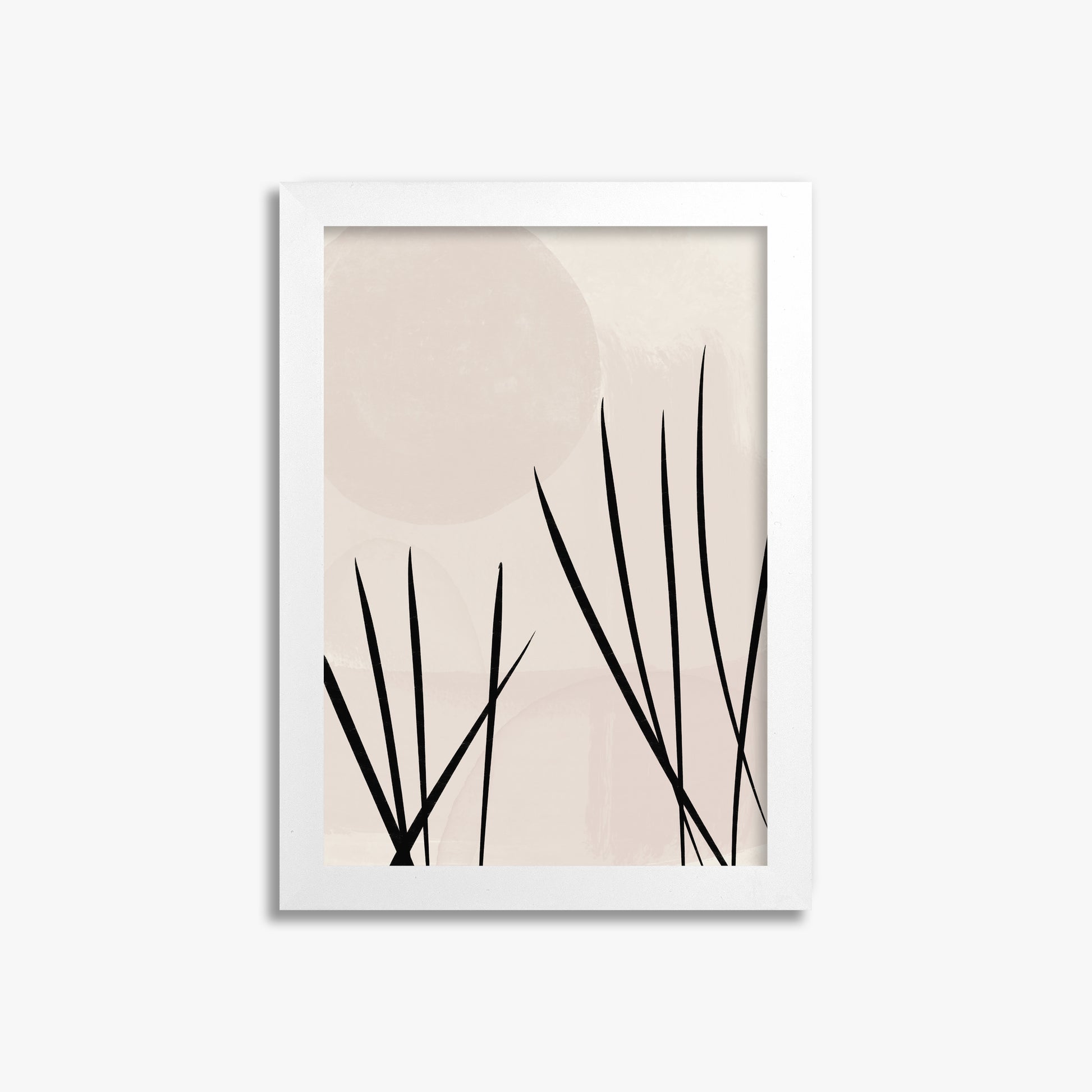 Zen Garden Whispers, 21x30cm Framed Poster With White Frame