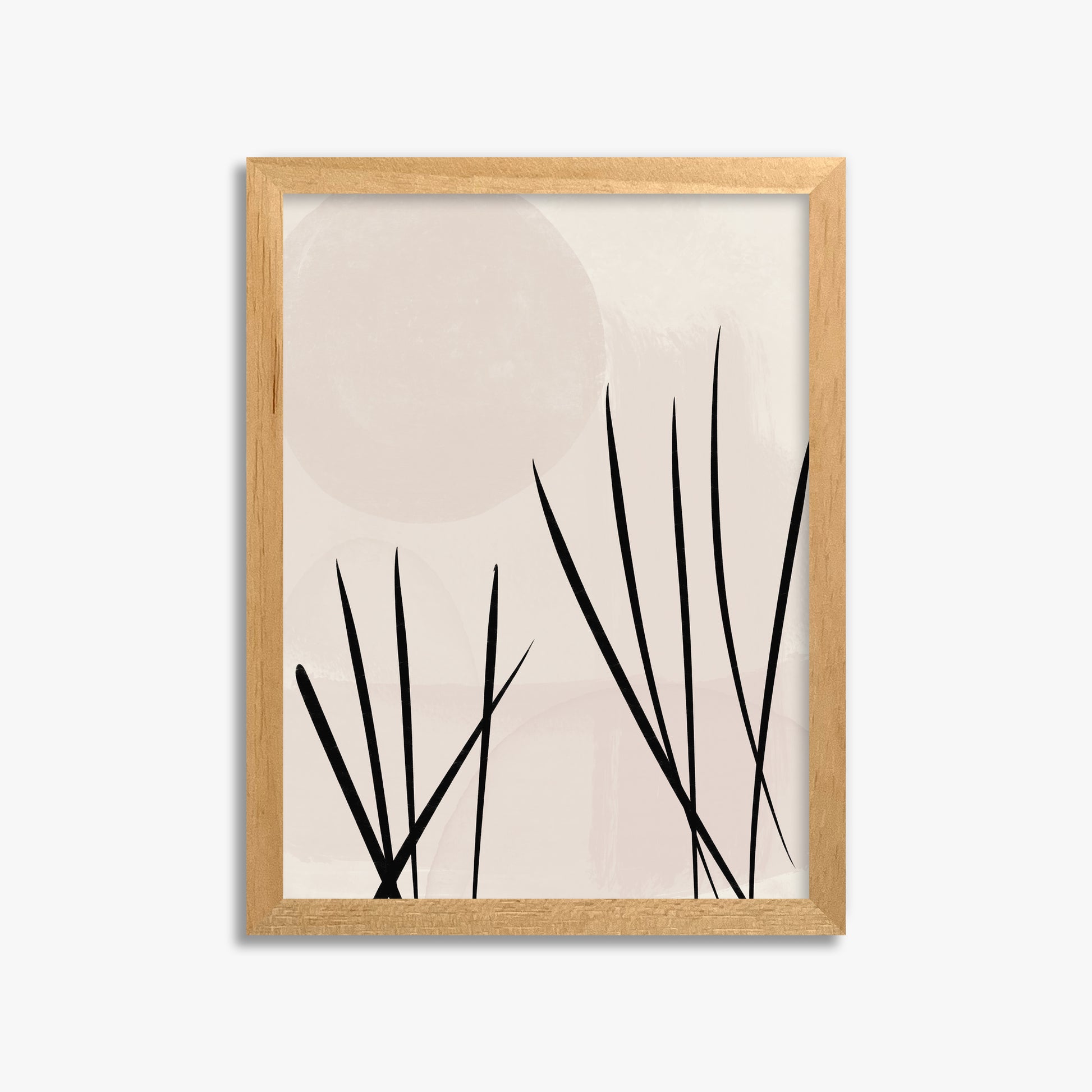 Zen Garden Whispers, 30x40cm Framed Poster With Oak Frame