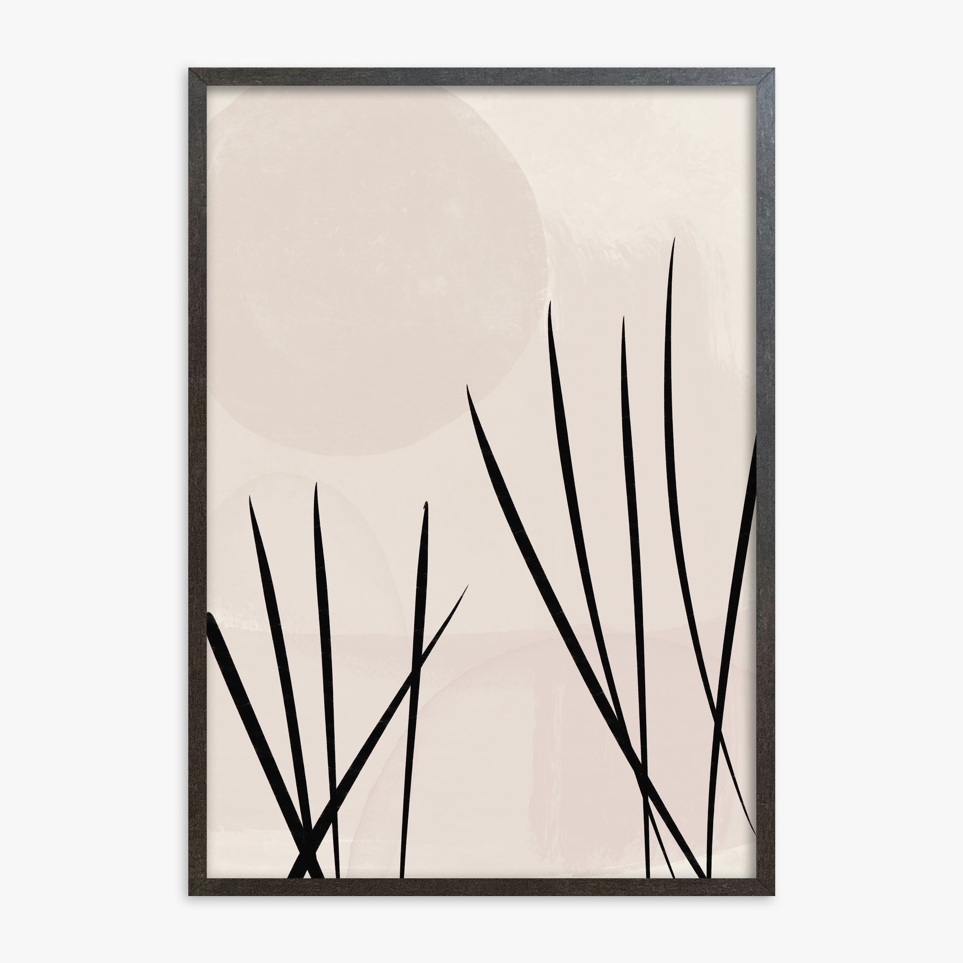 Zen Garden Whispers, 70x100cm Framed Art Reproduction With Espresso Frame