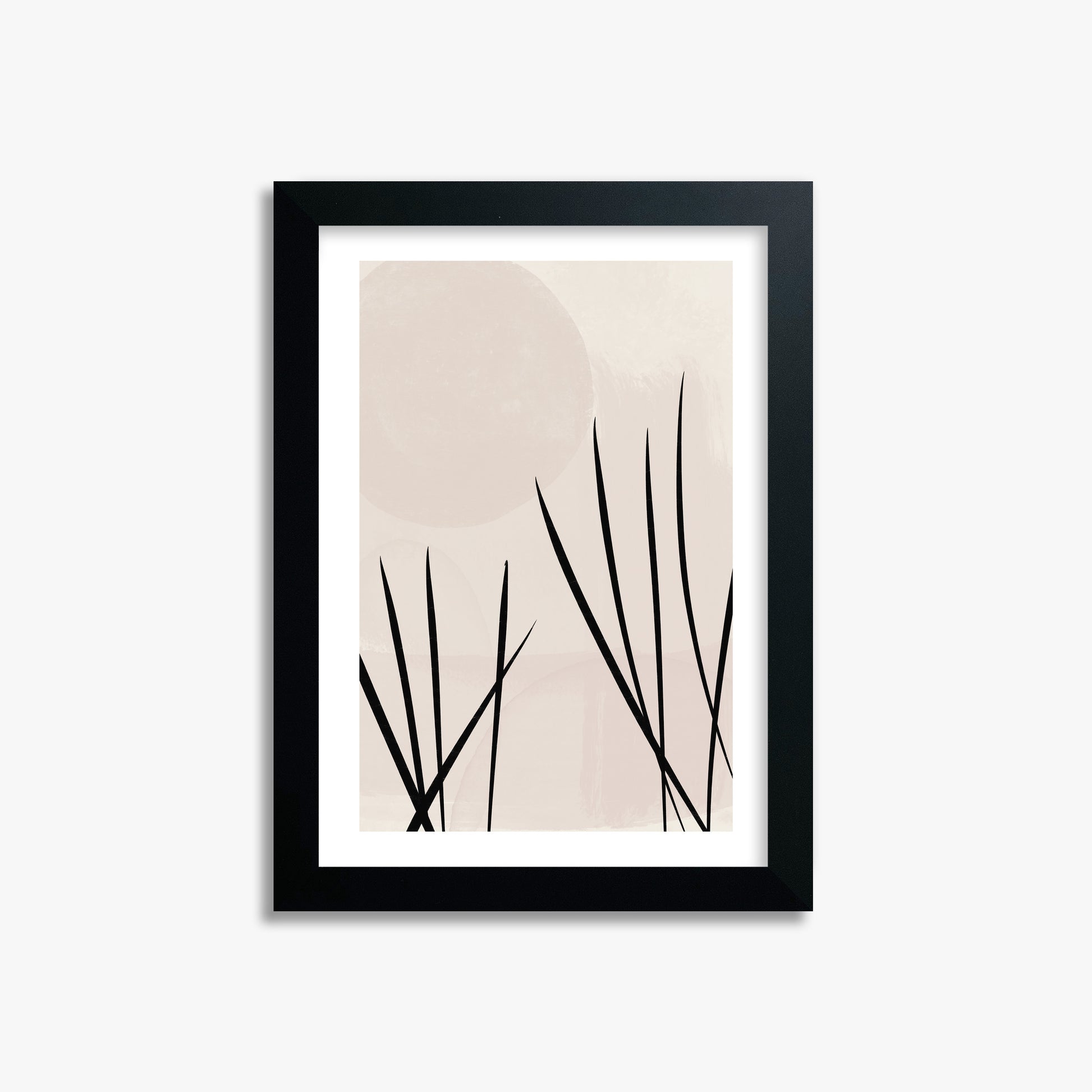 Zen Garden Whispers, 21x30cm Black Framed Art Reproduction
