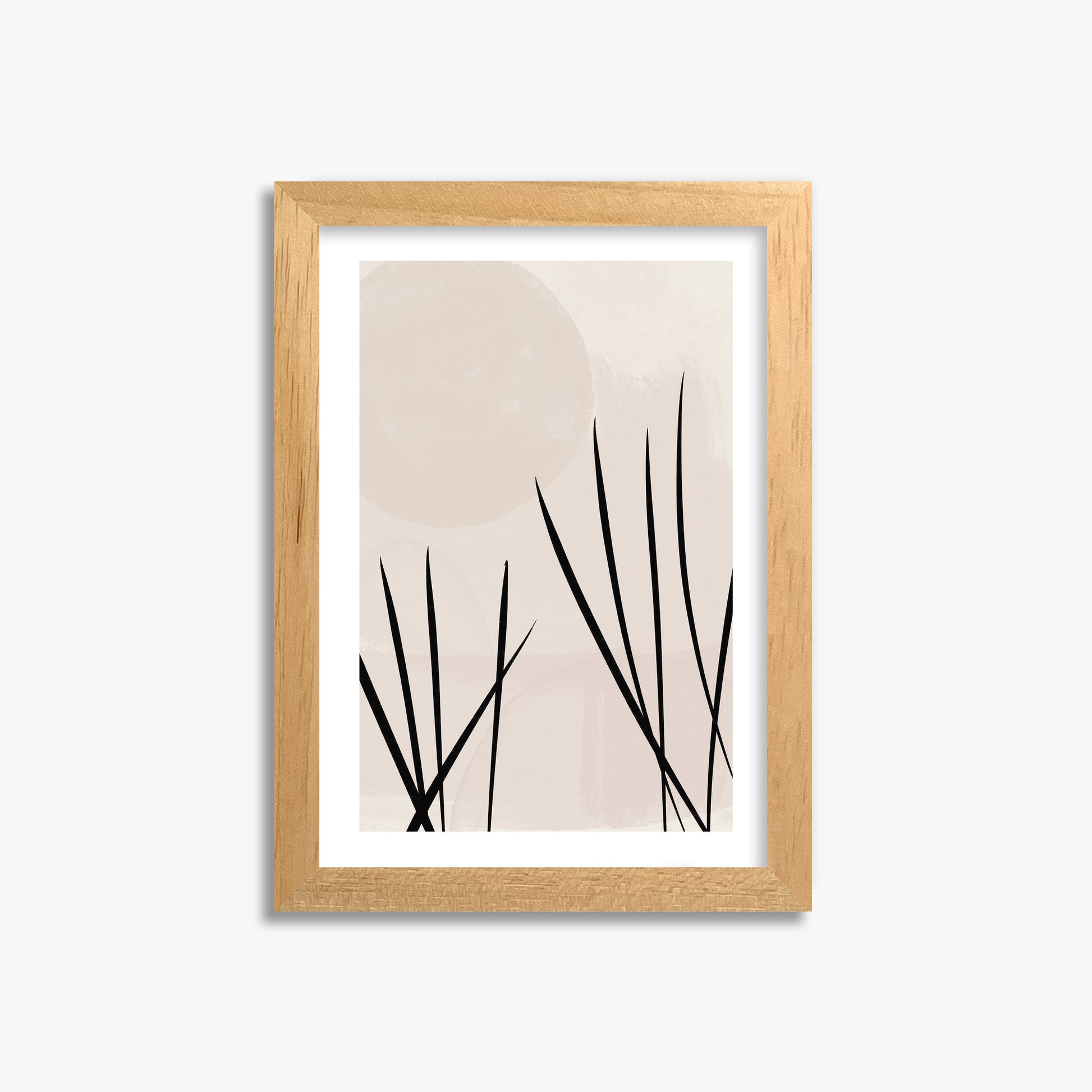 Zen Garden Whispers, 21x30cm Oak Framed Art Reproduction
