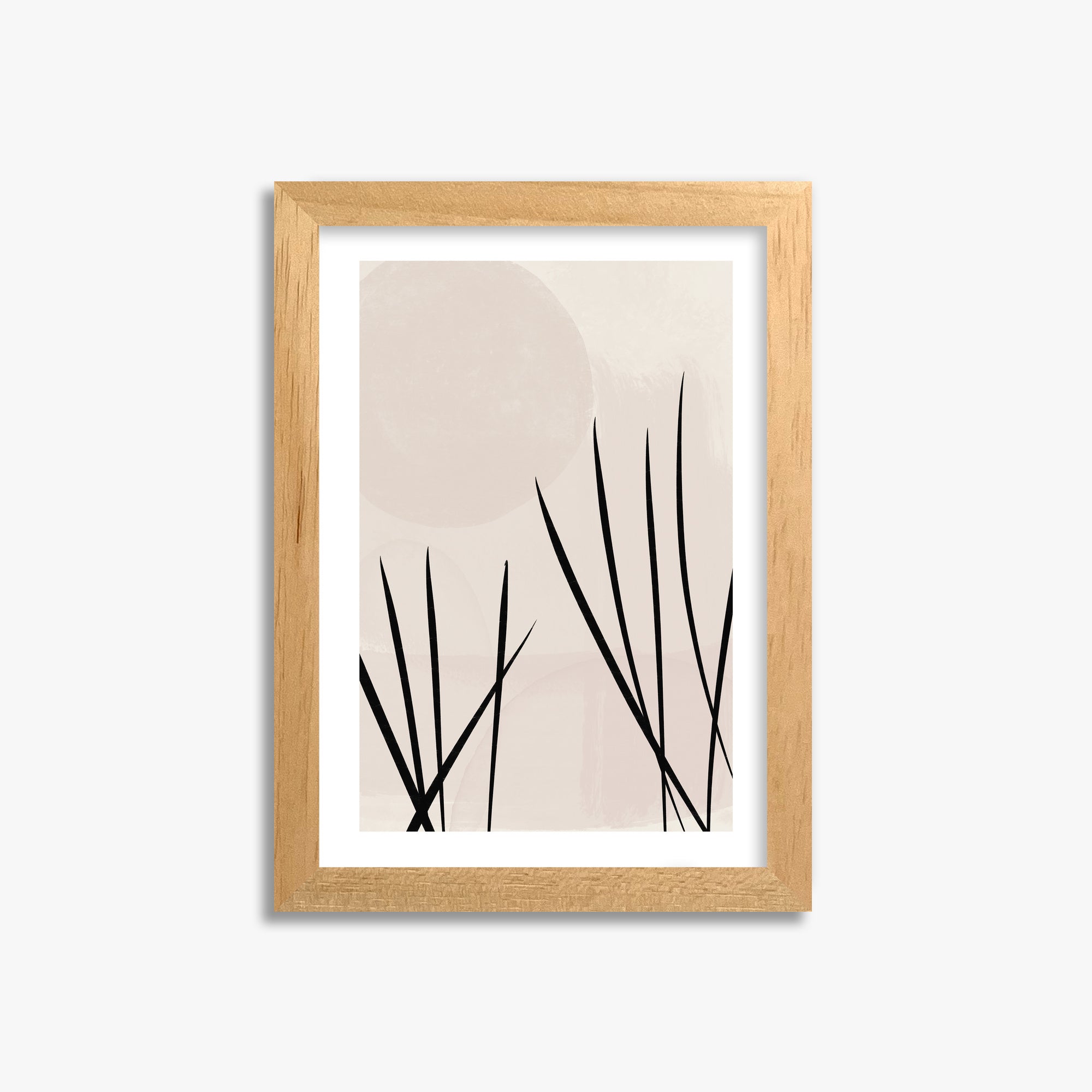 Zen Garden Whispers, 21x30cm Oak Framed Art Reproduction