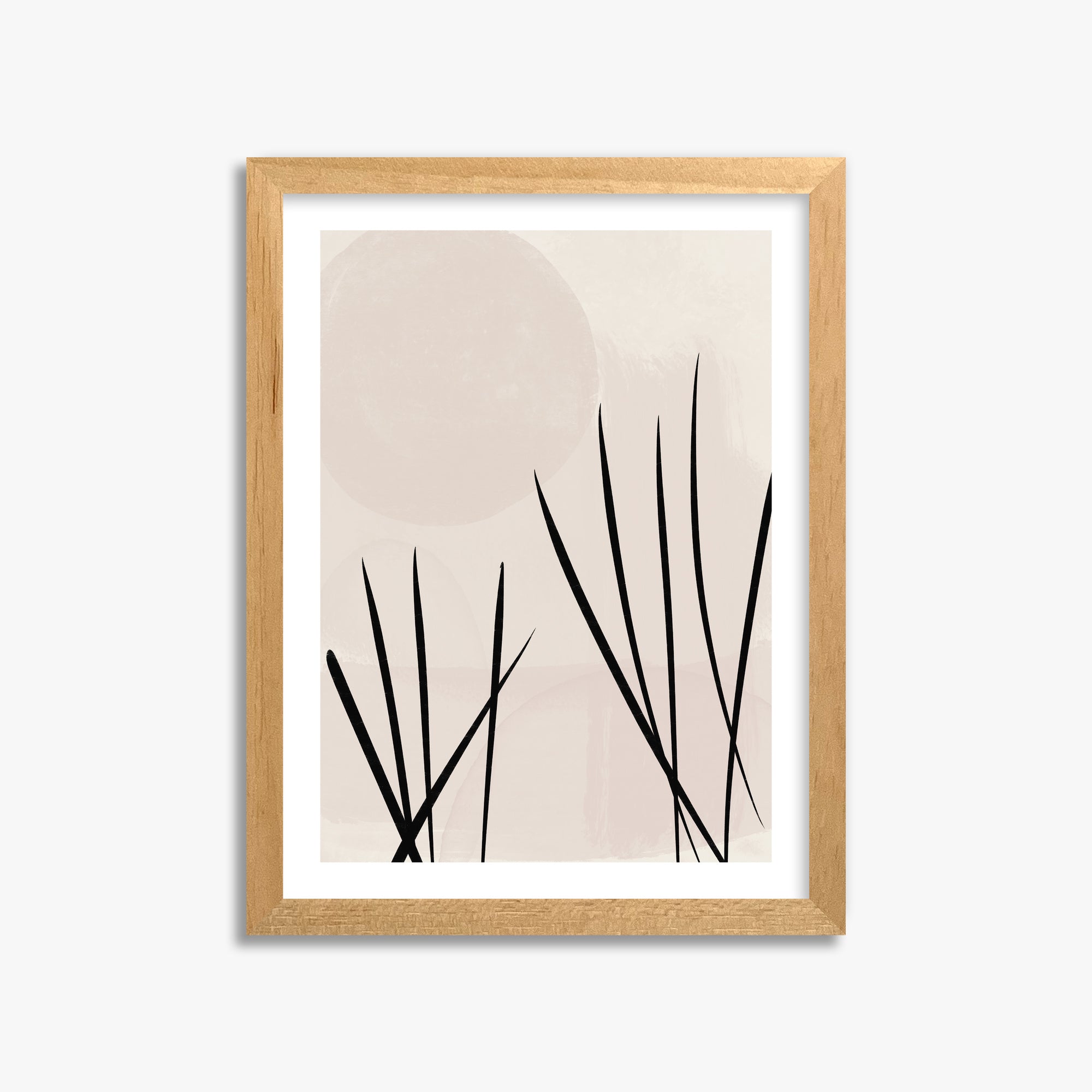 Zen Garden Whispers, 30x40cm Oak Framed Art Reproduction