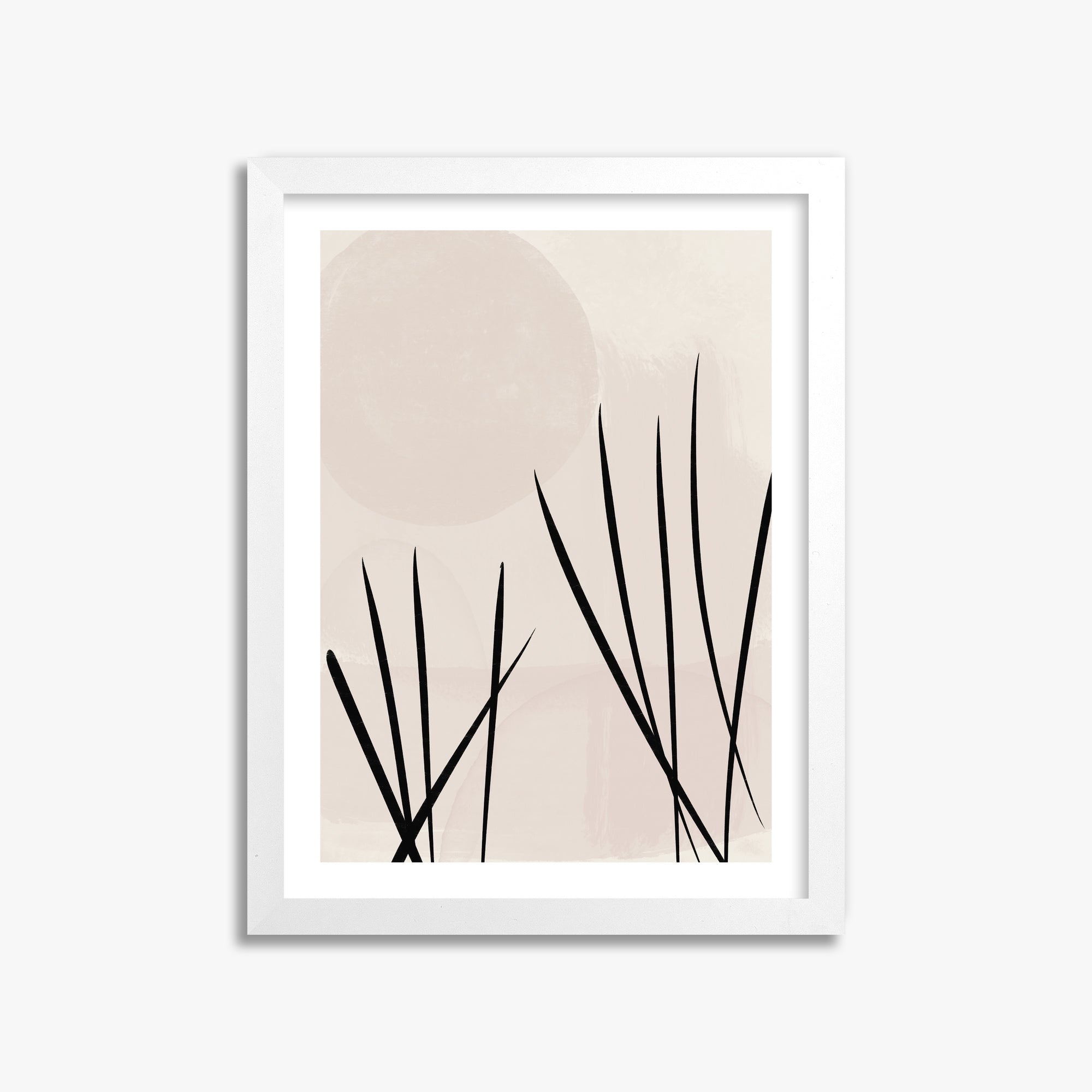 Zen Garden Whispers, 30x40cm Whitek Framed Art Reproduction