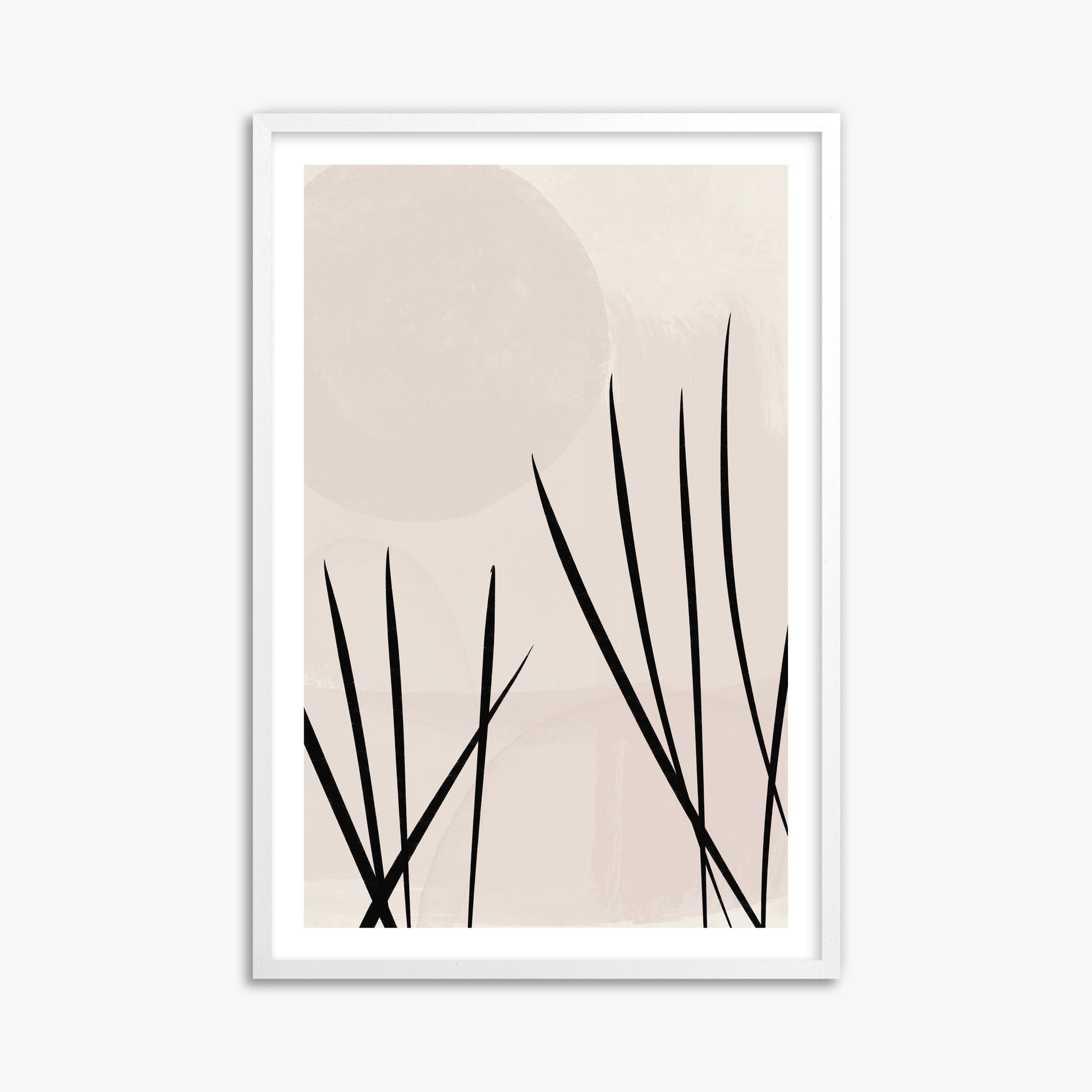 Zen Garden Whispers, 61x91cm Whitek Framed Art Reproduction