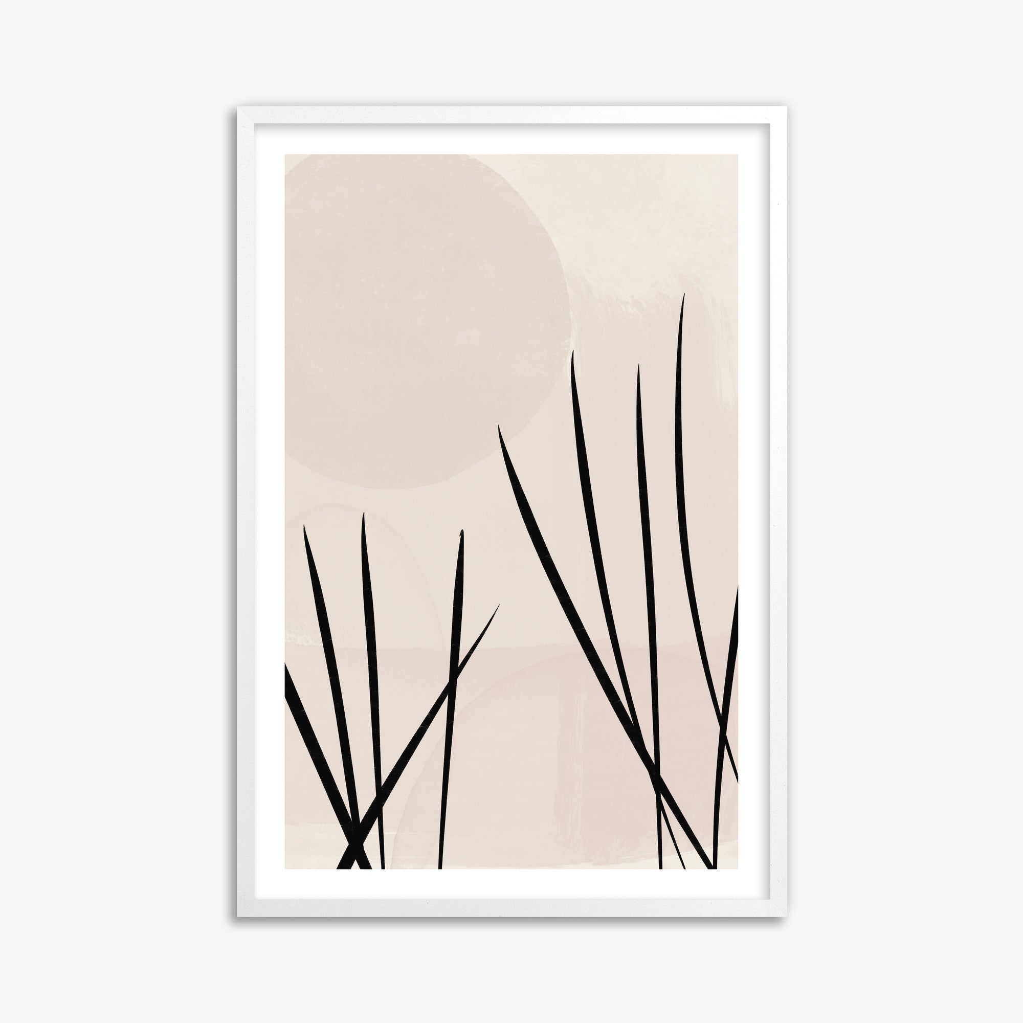 Zen Garden Whispers, 61x91cm Whitek Framed Art Reproduction