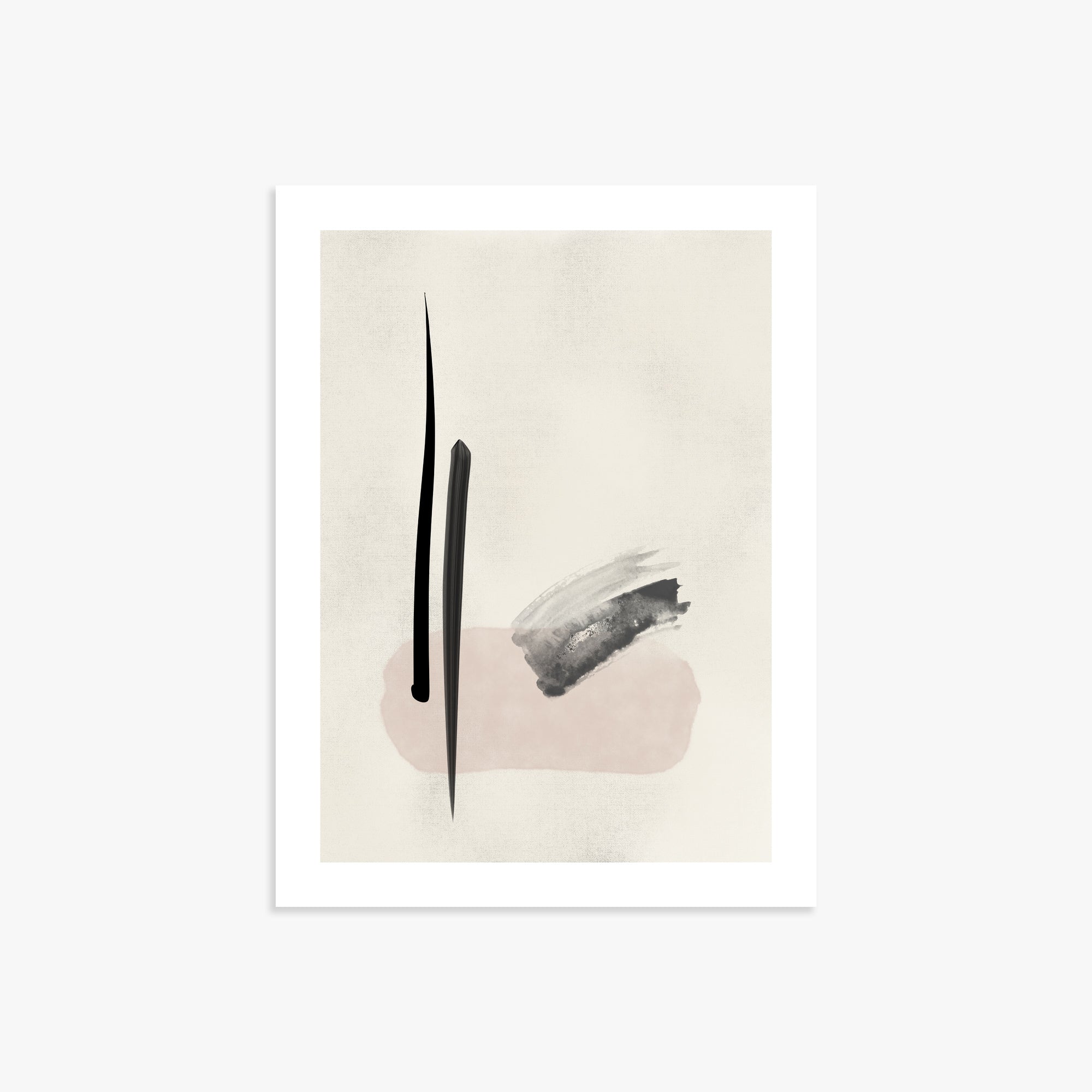Zen Brushstroke Balance, 30x40cm Printed Poster