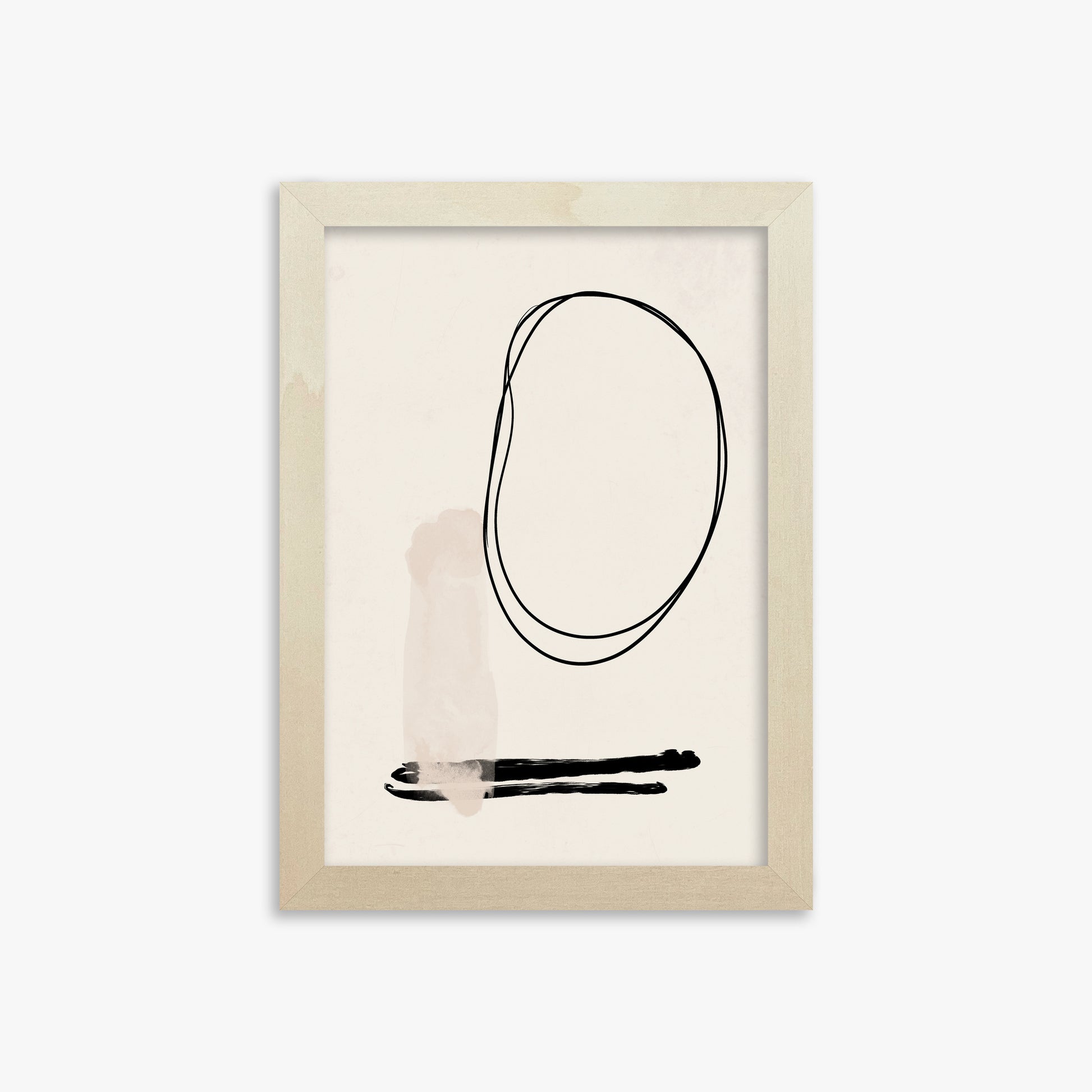 Orbiting Trace, 21x30cm Framed Art Reproduction With Lime Wood Frame