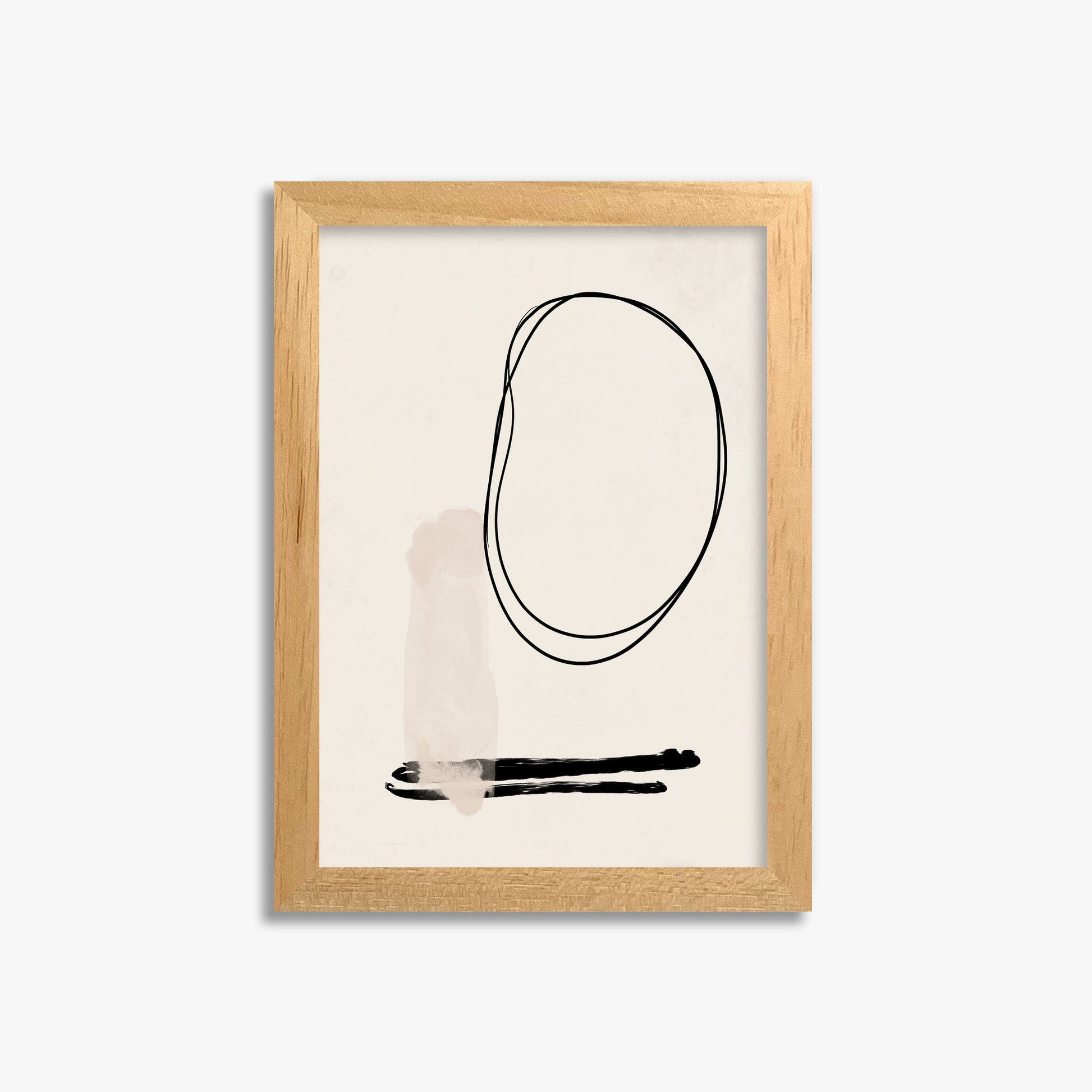 Orbiting Trace, 21x30cm Framed Poster With Oak Frame