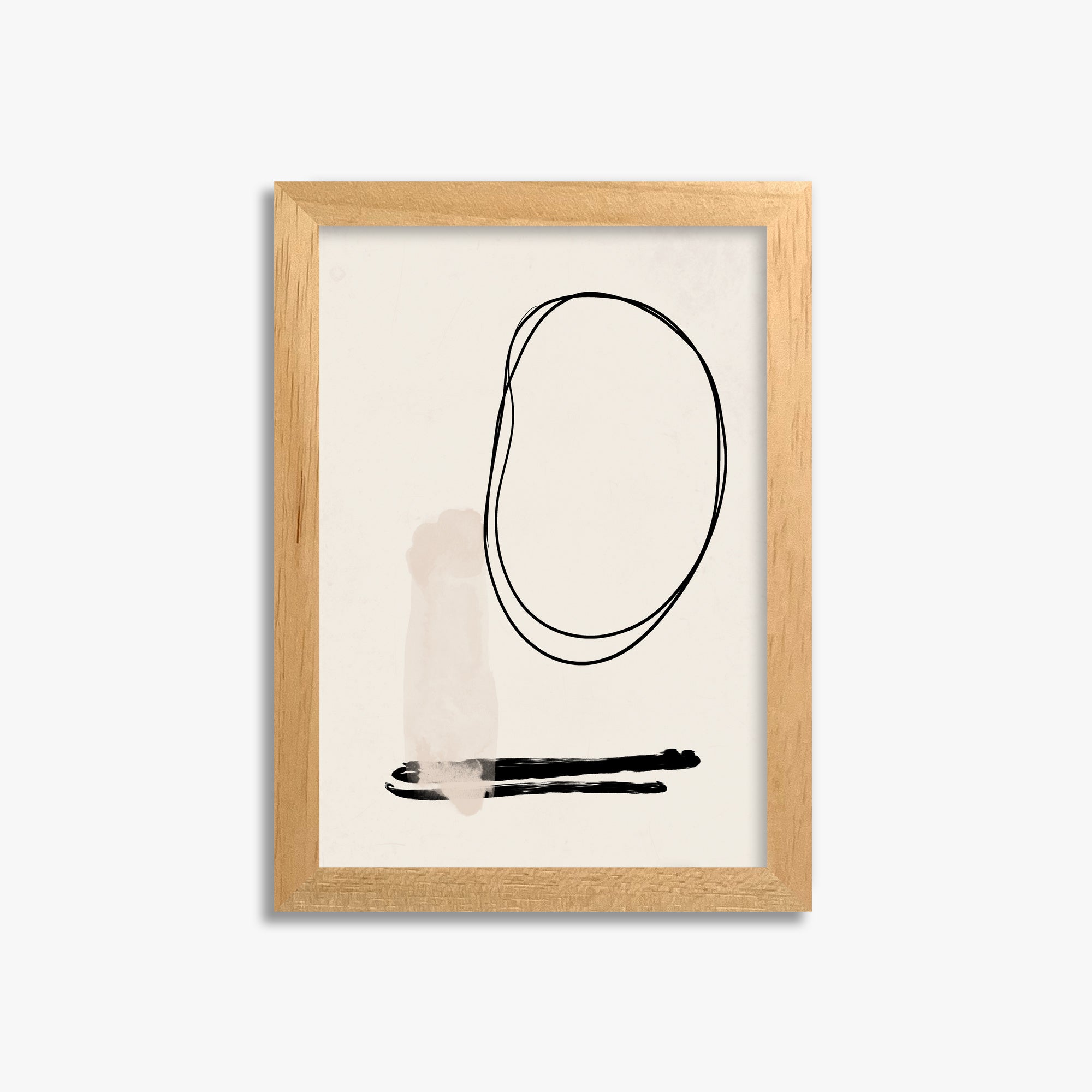 Orbiting Trace, 21x30cm Framed Poster With Oak Frame