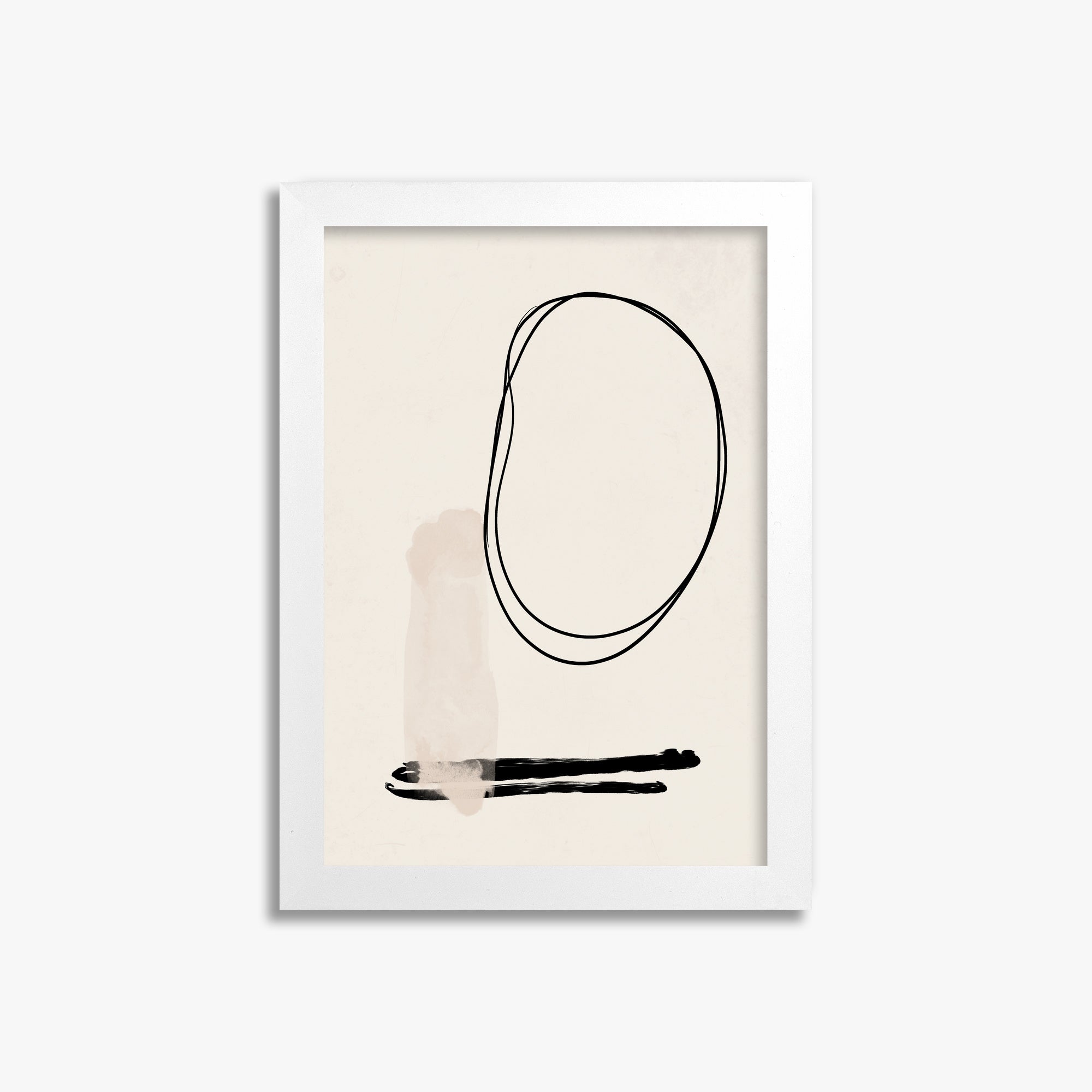 Orbiting Trace, 21x30cm Framed Poster With White Frame
