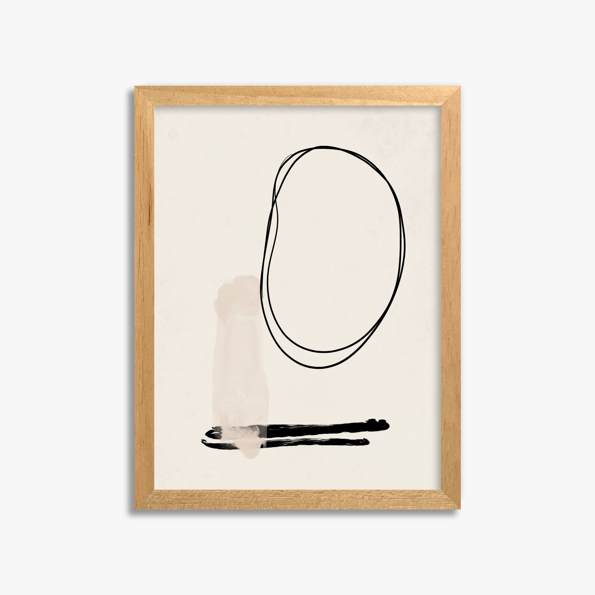 Orbiting Trace, 30x40cm Framed Poster With Oak Frame