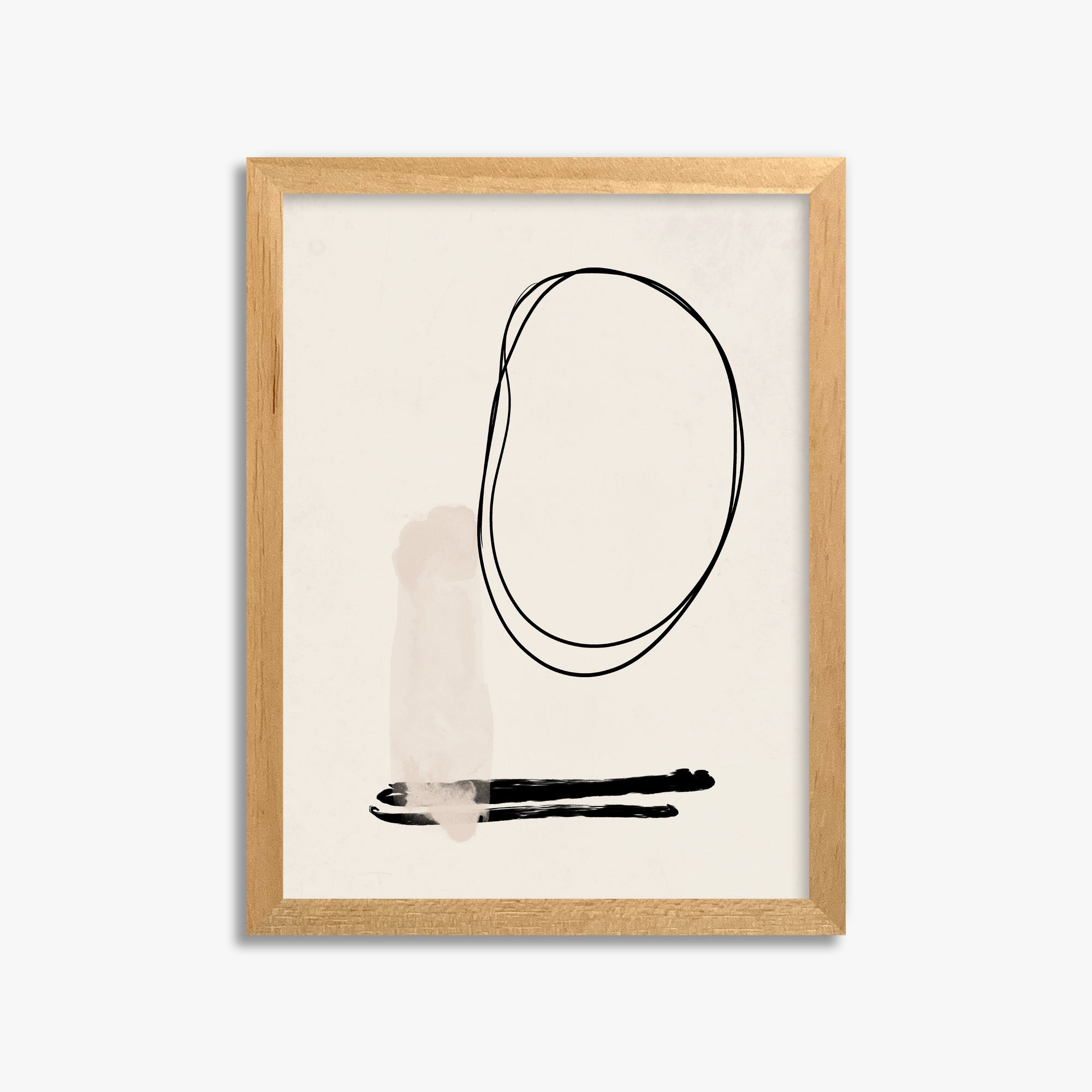Orbiting Trace, 30x40cm Framed Poster With Oak Frame