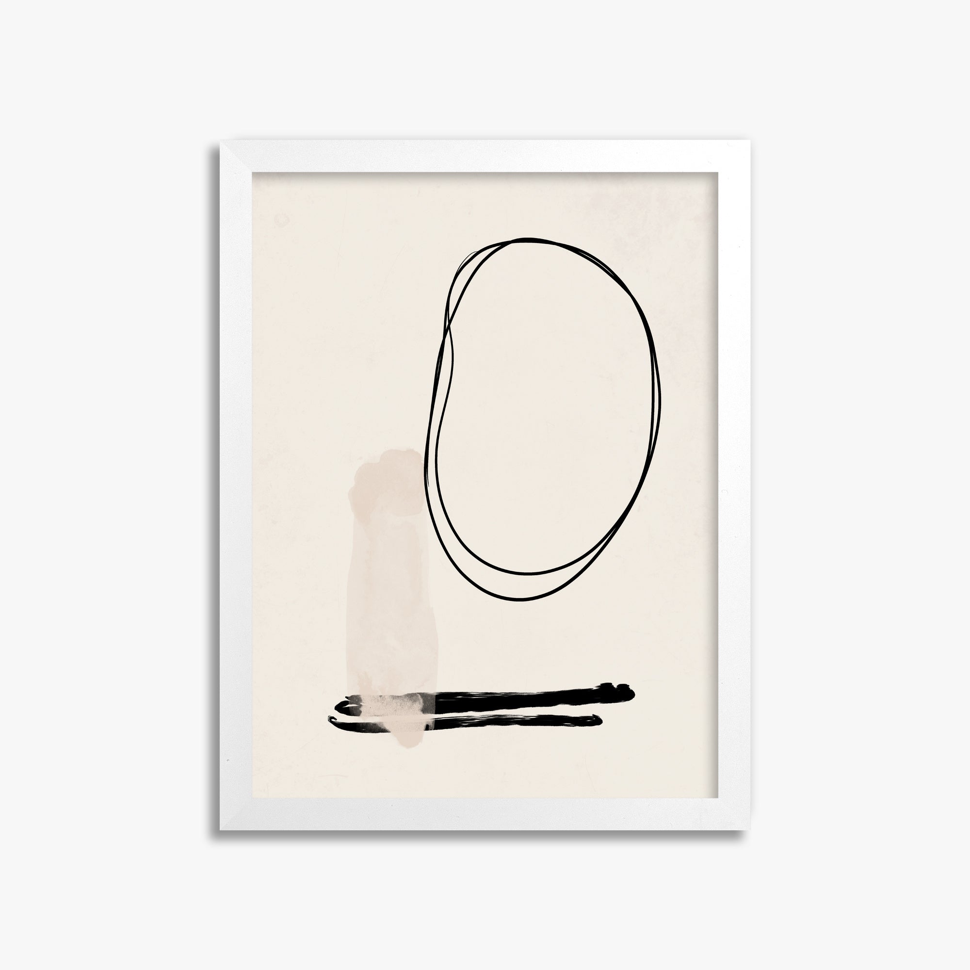 Orbiting Trace, 30x40cm Framed Poster With White Frame