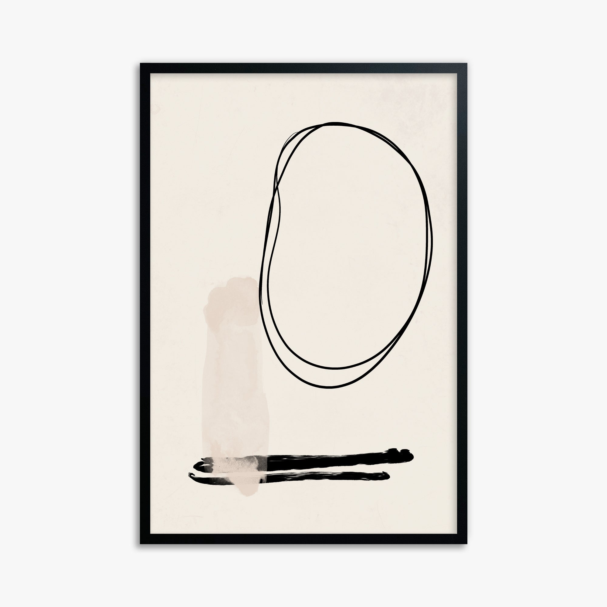 Orbiting Trace, 61x91cm Framed Poster With Black Frame