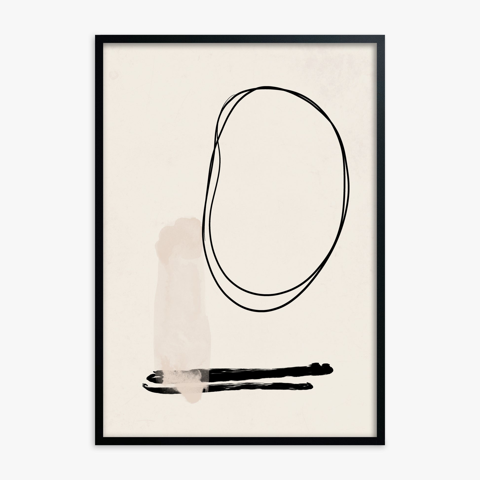 Orbiting Trace, Black Framed Poster With Black Frame