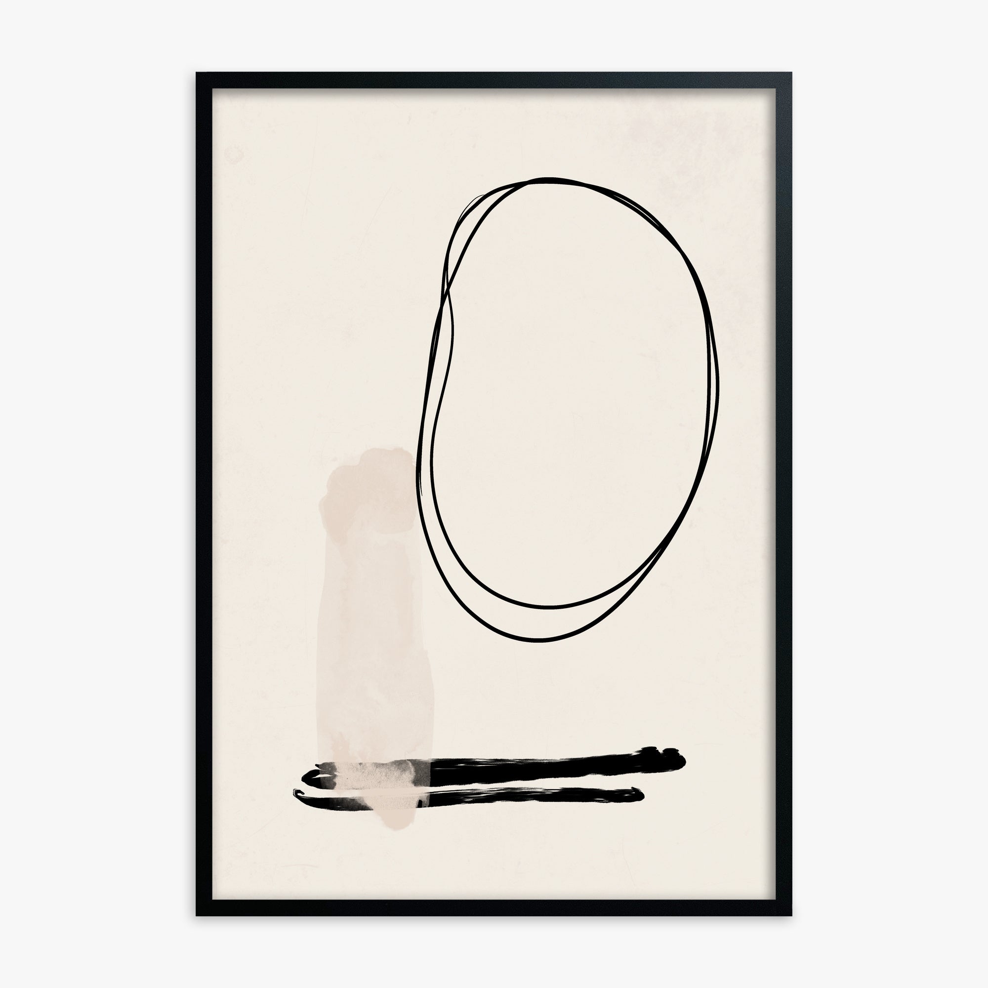 Orbiting Trace, Black Framed Poster With Black Frame
