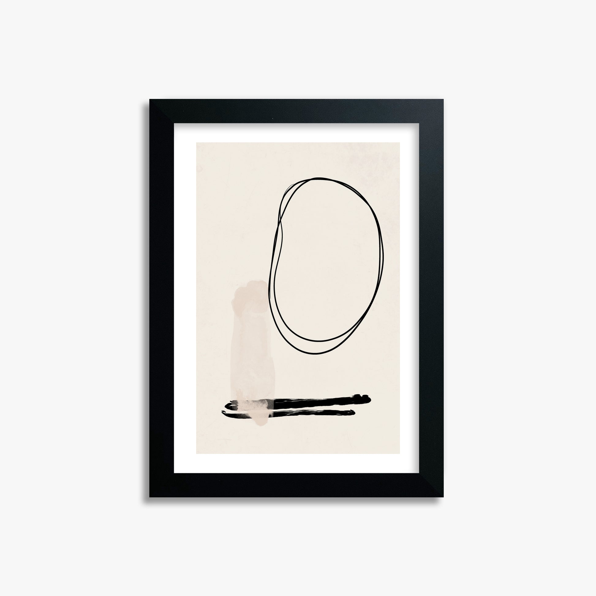 Orbiting Trace, 21x30cm Black Framed Art Reproduction