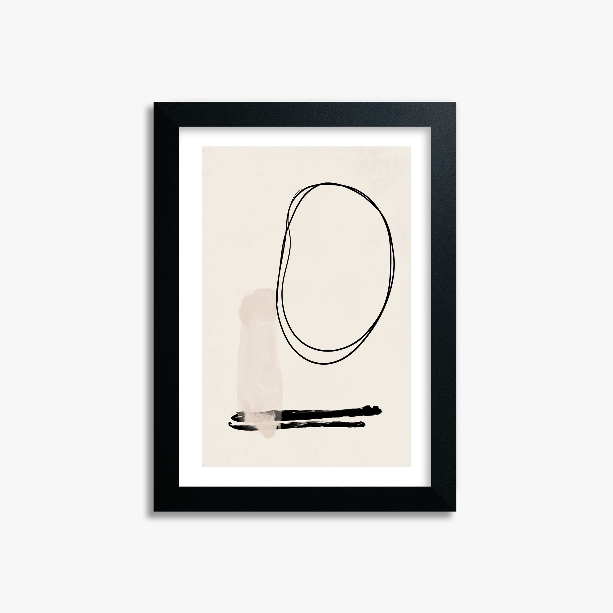 Orbiting Trace, 21x30cm Black Framed Art Reproduction