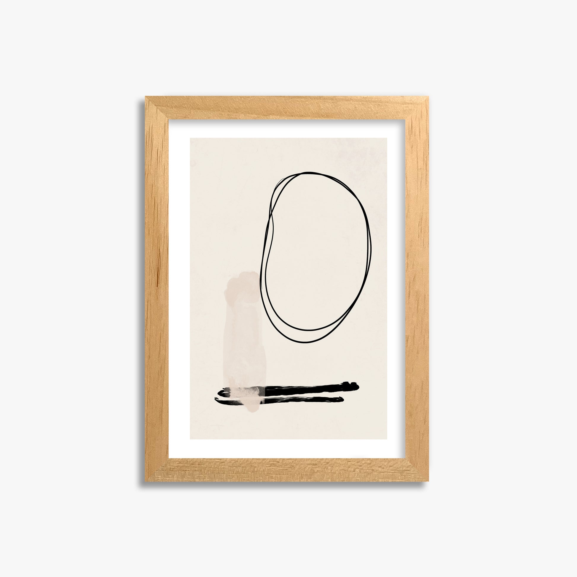 Orbiting Trace, 21x30cm Oak Framed Art Reproduction