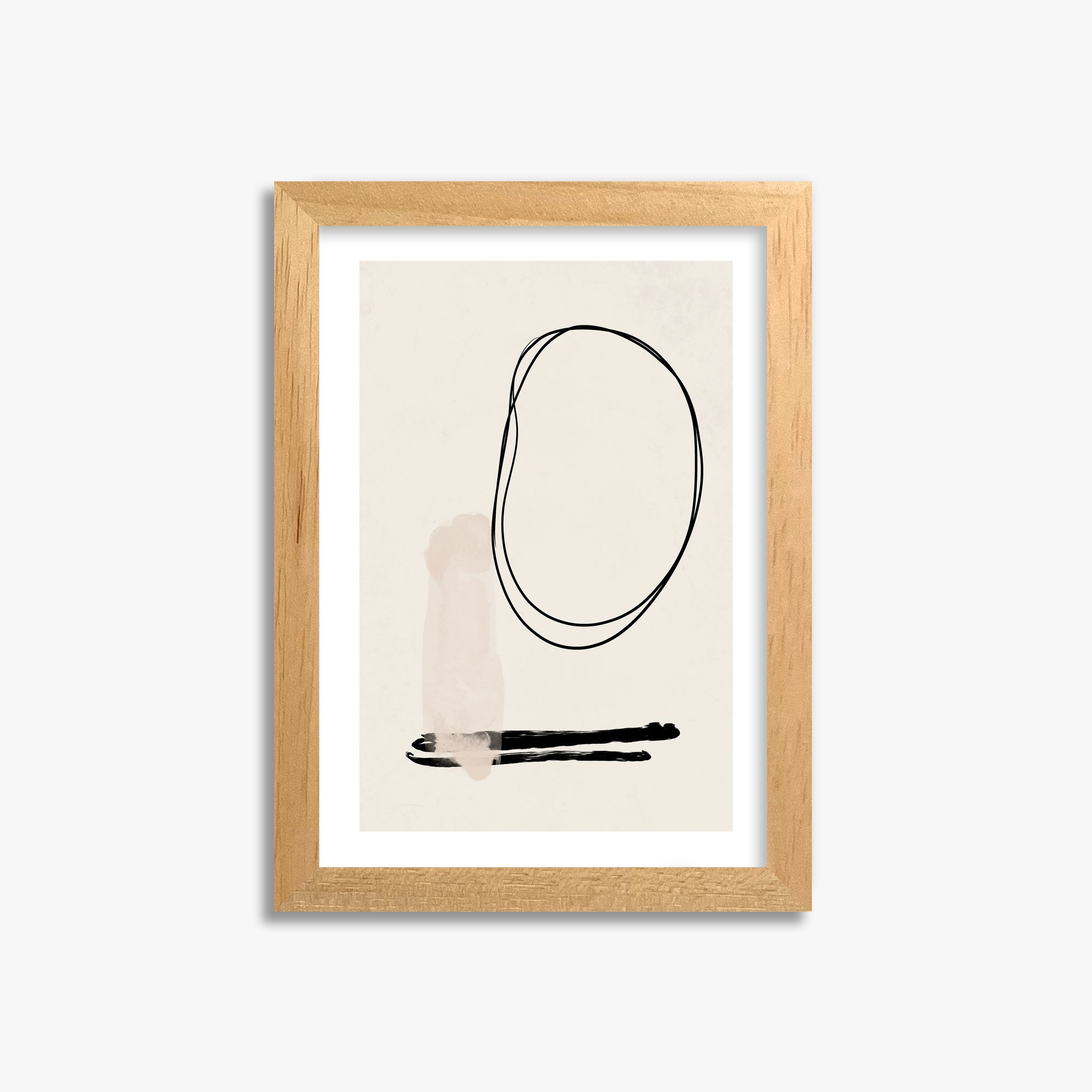 Orbiting Trace, 21x30cm Oak Framed Art Reproduction
