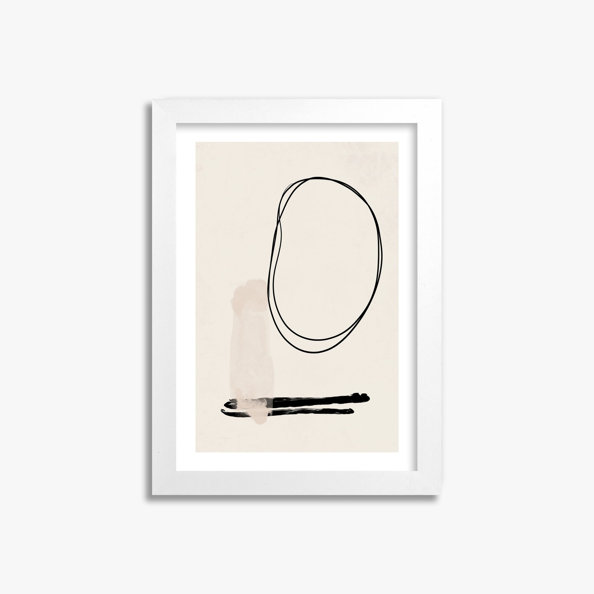 Orbiting Trace, 21x30cm Whitek Framed Art Reproduction
