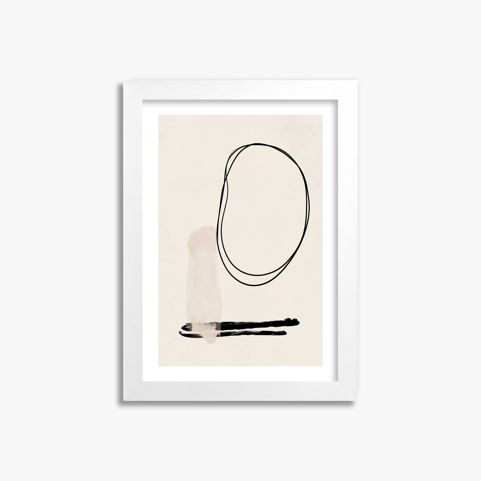 Orbiting Trace, 21x30cm Whitek Framed Art Reproduction