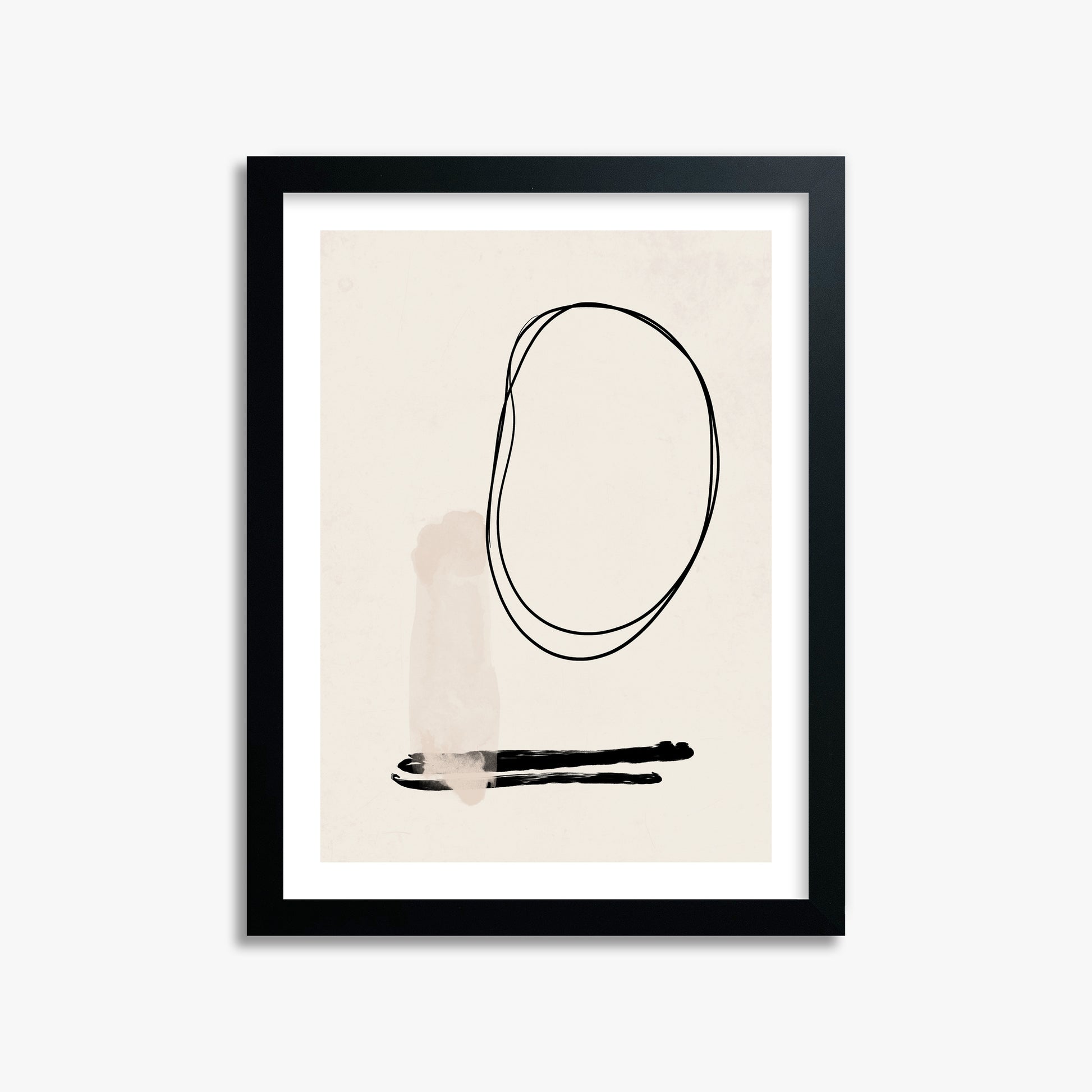 Orbiting Trace, 30x40cm Black Framed Art Reproduction
