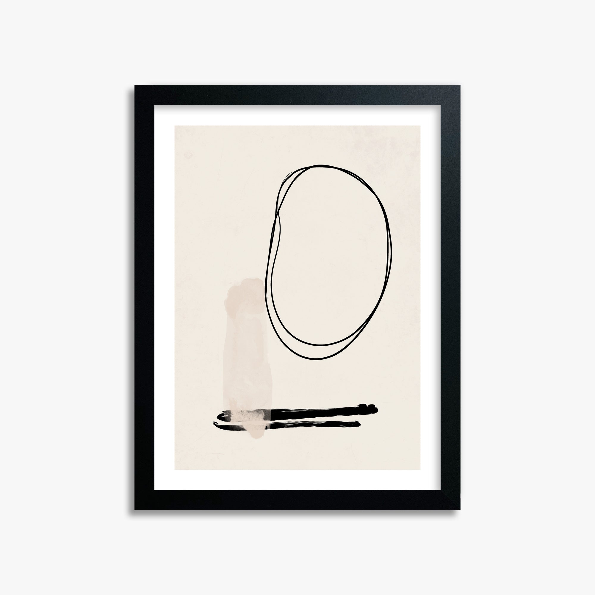 Orbiting Trace, 30x40cm Black Framed Art Reproduction