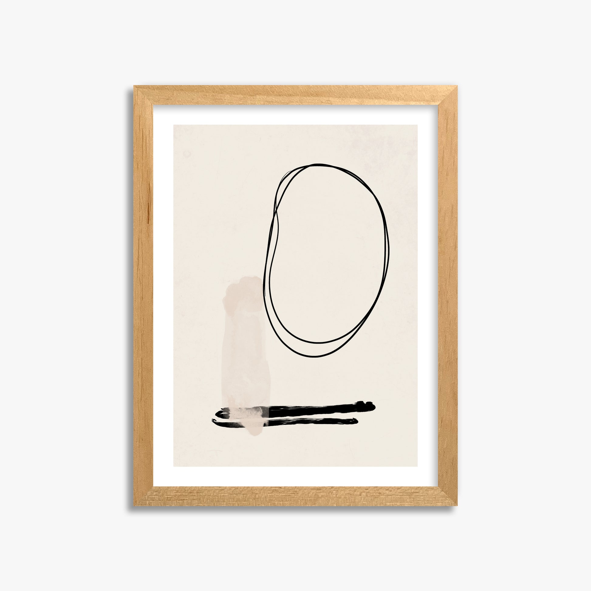 Orbiting Trace, 30x40cm Oak Framed Art Reproduction