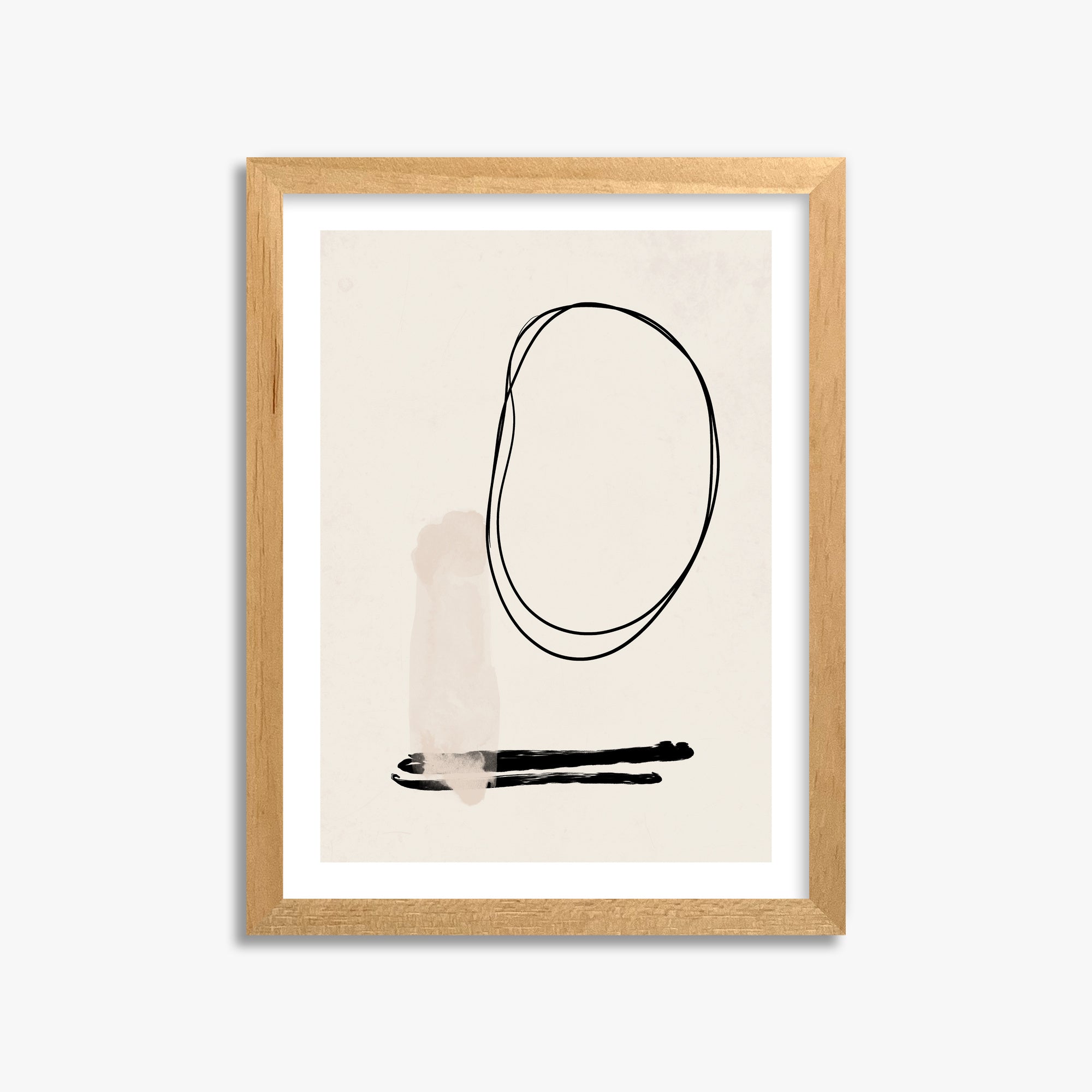 Orbiting Trace, 30x40cm Oak Framed Art Reproduction