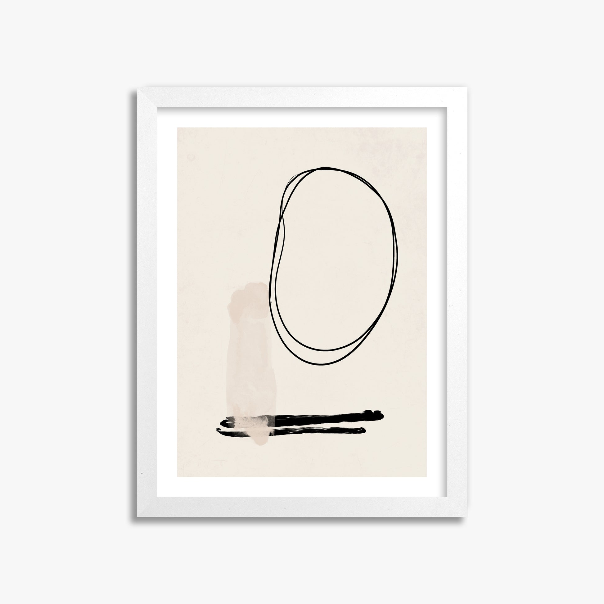 Orbiting Trace, 30x40cm Whitek Framed Art Reproduction