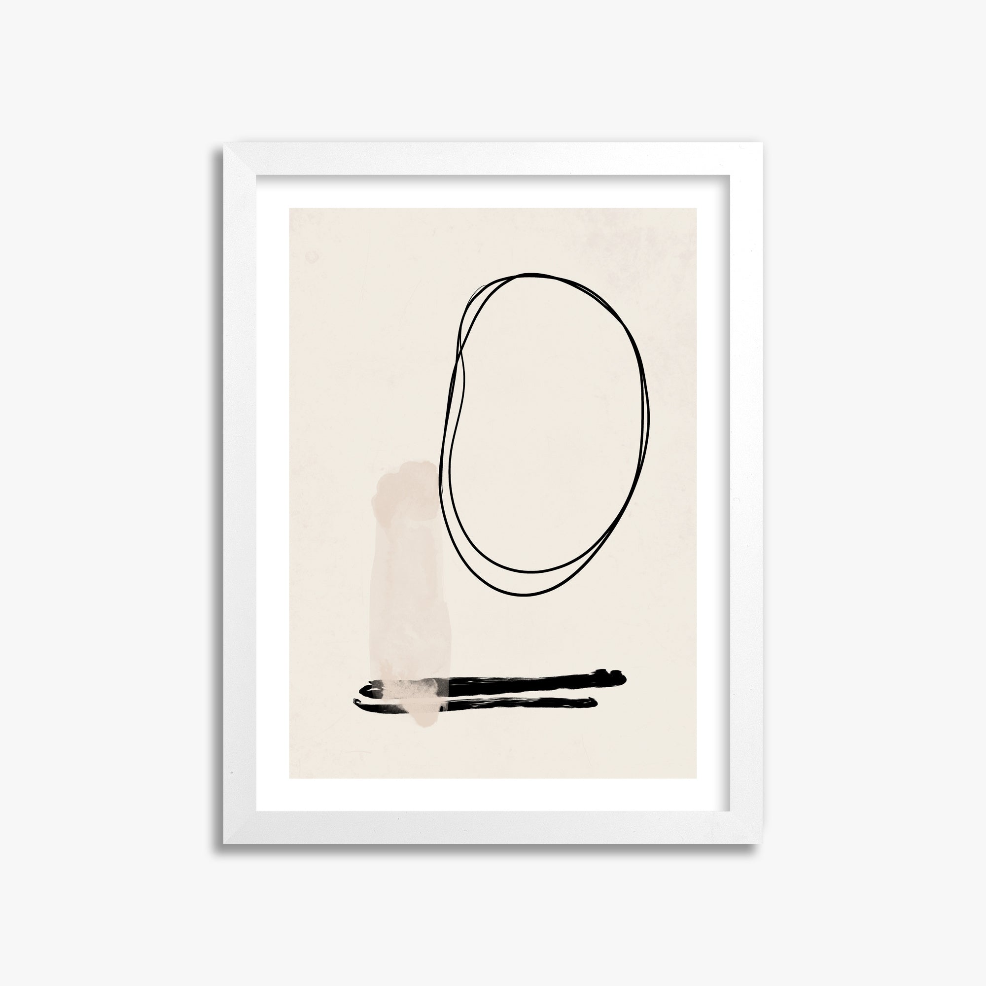 Orbiting Trace, 30x40cm Whitek Framed Art Reproduction