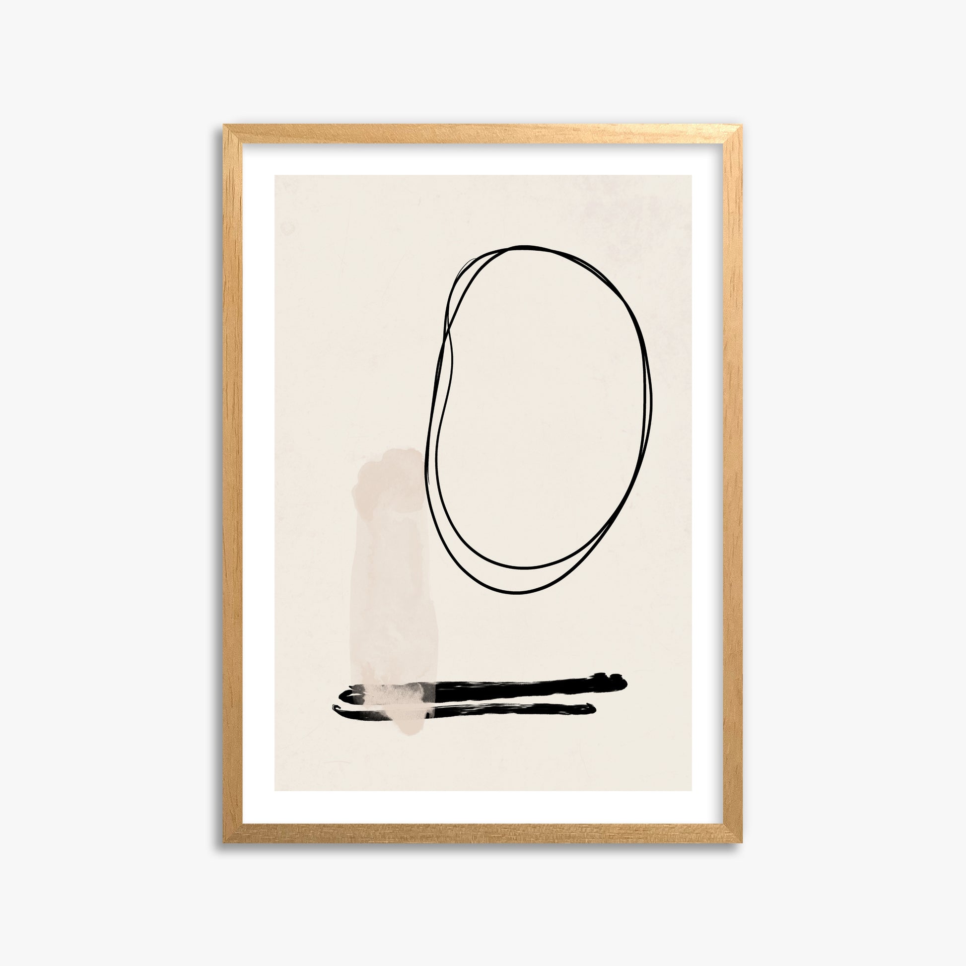 Orbiting Trace, 50x70cm Oak Framed Art Reproduction