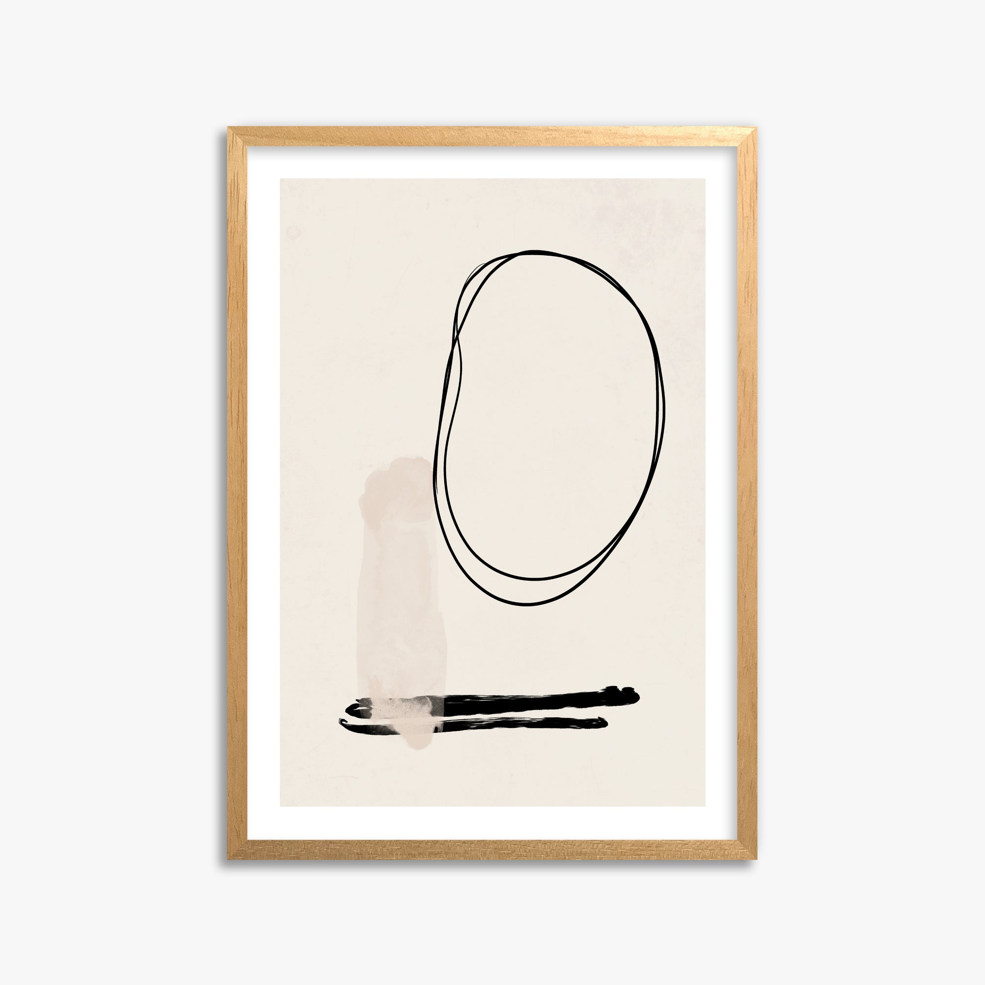 Orbiting Trace, 50x70cm Oak Framed Art Reproduction