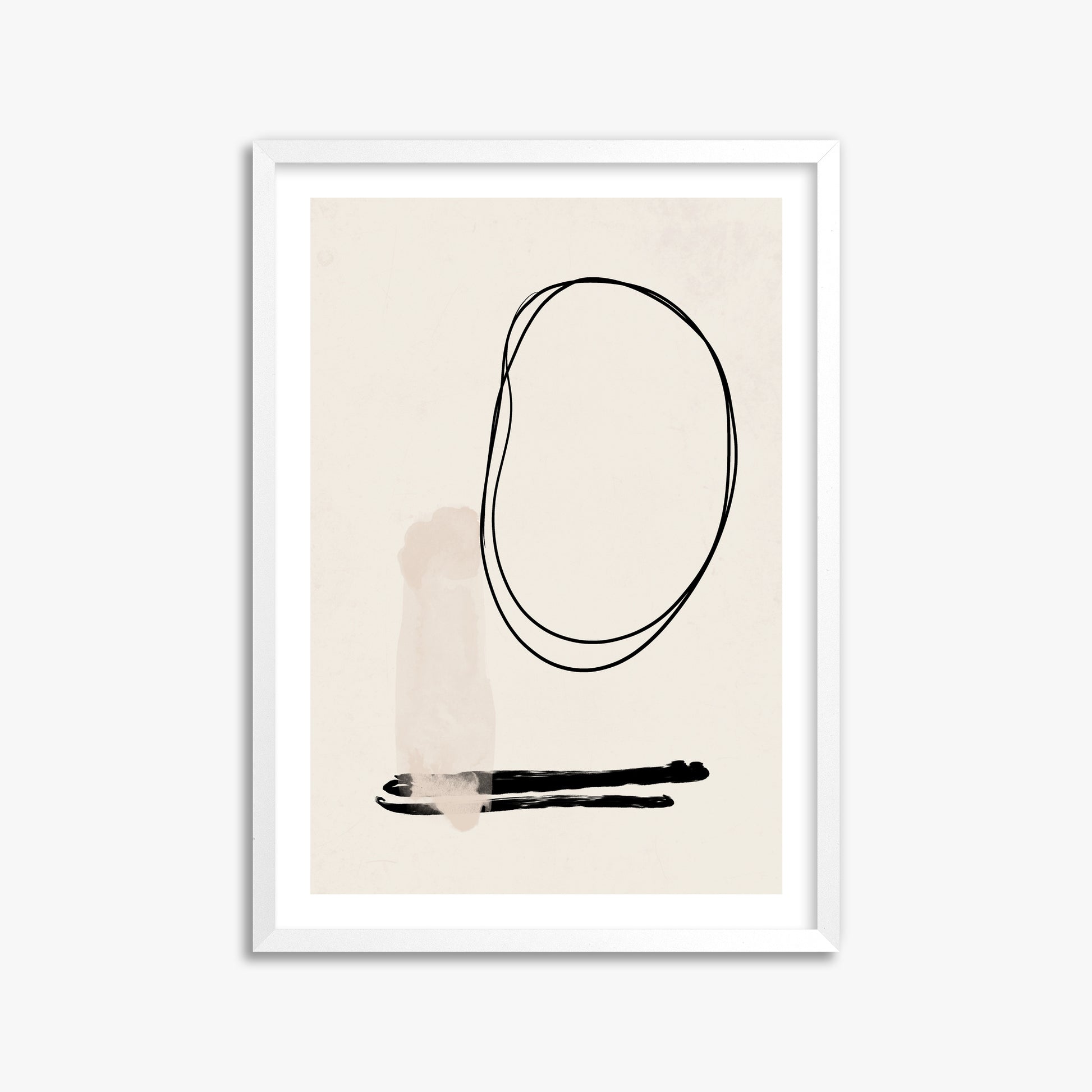 Orbiting Trace, 50x70cm Whitek Framed Art Reproduction