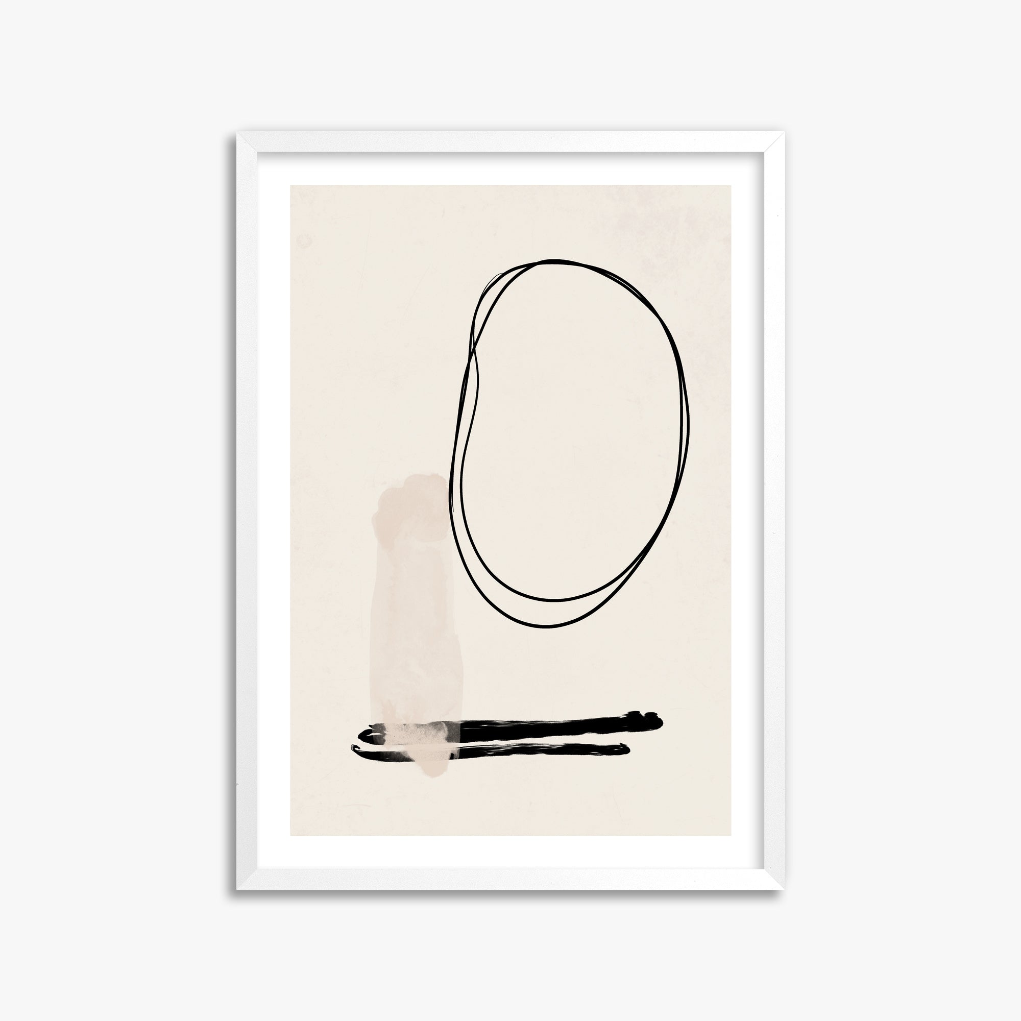 Orbiting Trace, 50x70cm Whitek Framed Art Reproduction