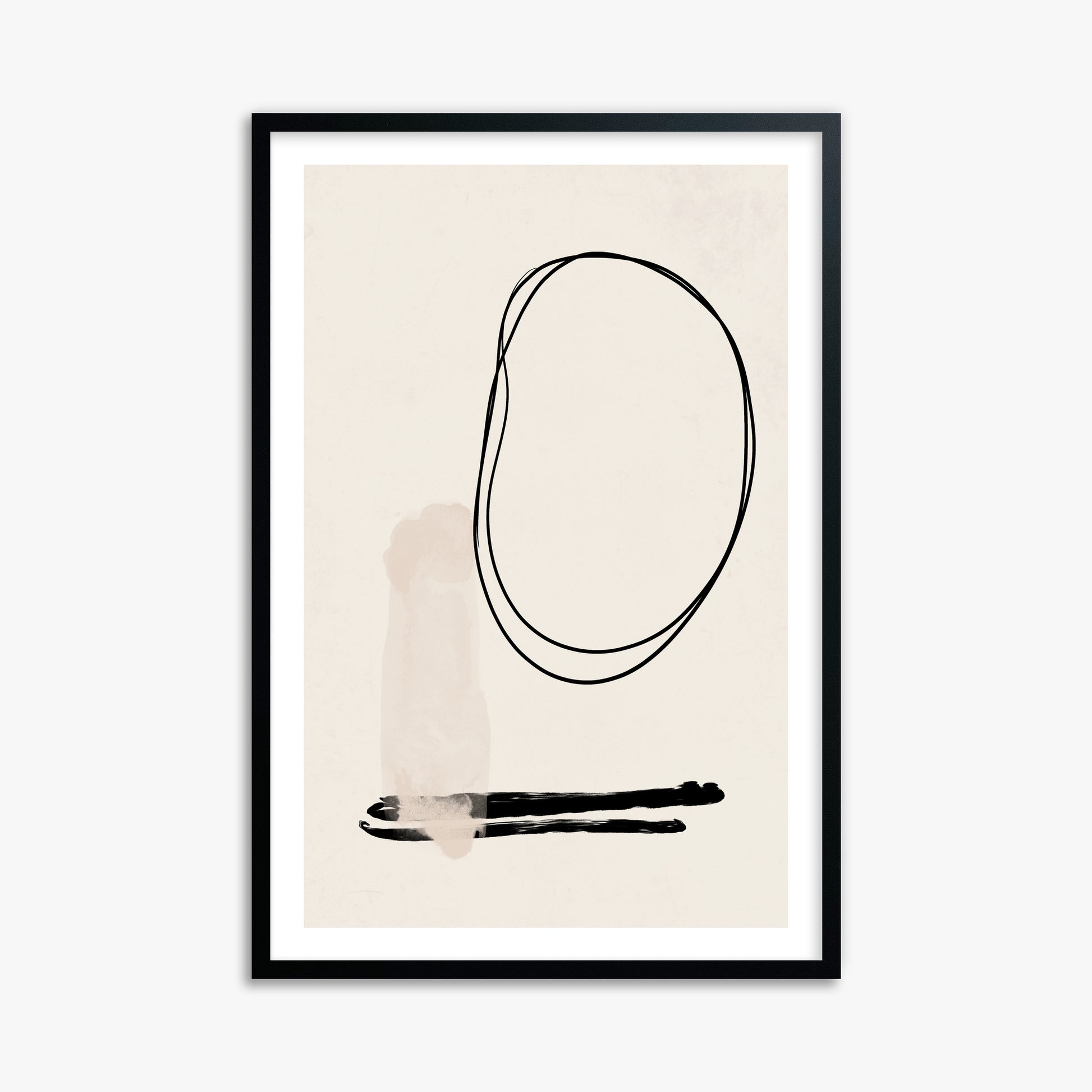 Orbiting Trace, 61x91cm Black Framed Art Reproduction