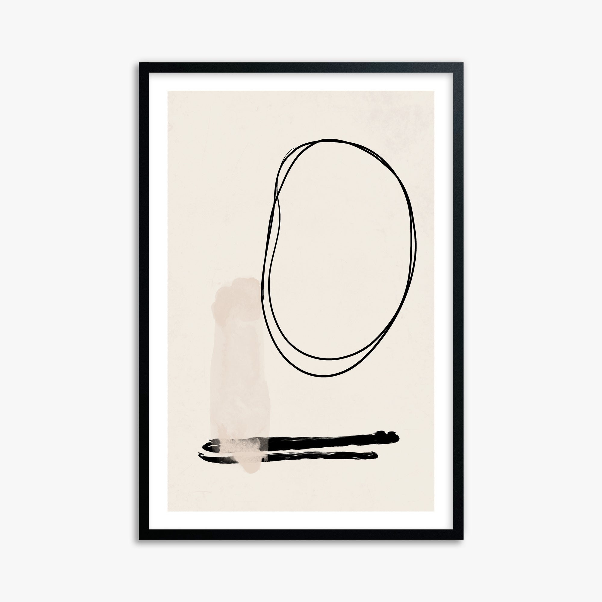 Orbiting Trace, 61x91cm Black Framed Art Reproduction