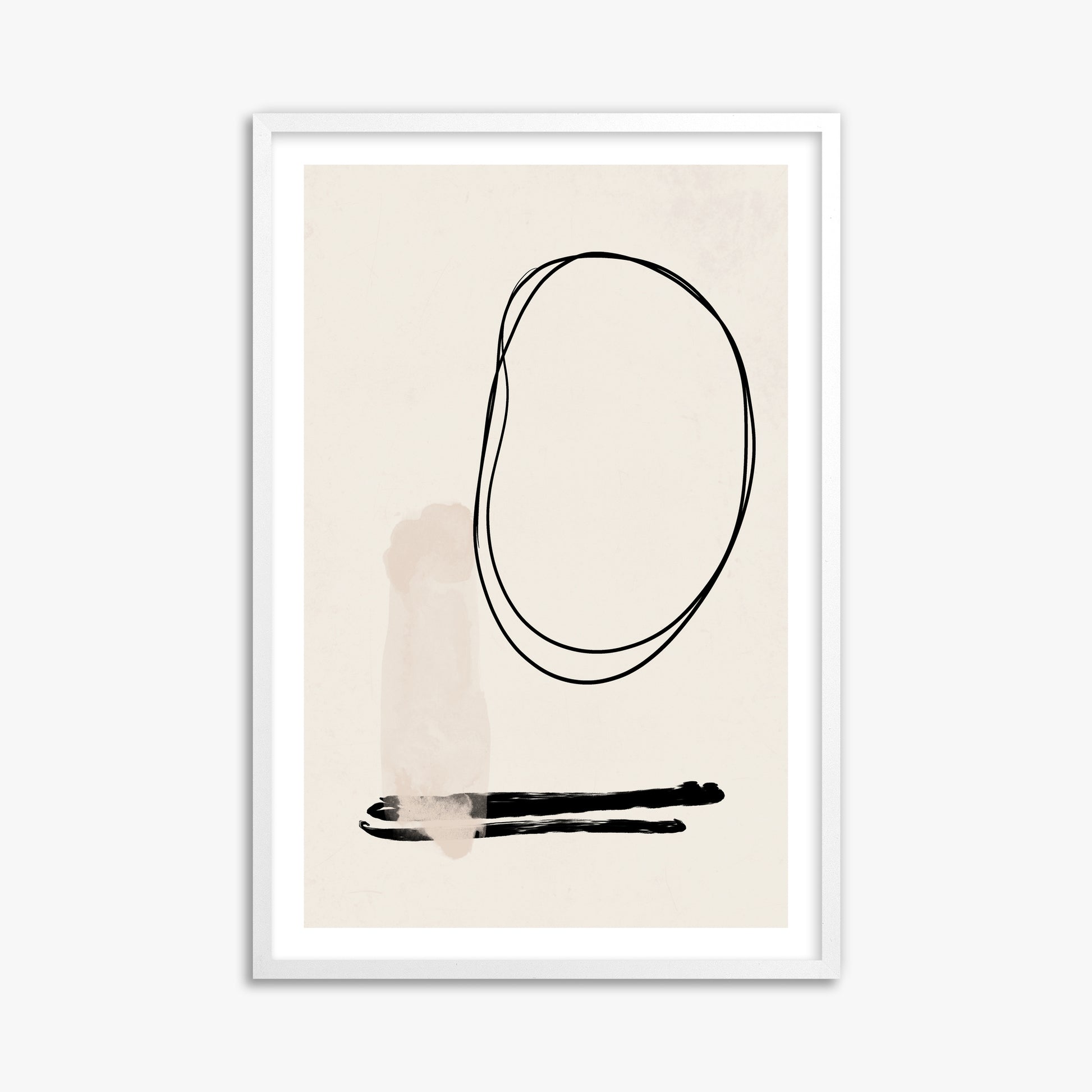 Orbiting Trace, 61x91cm Whitek Framed Art Reproduction