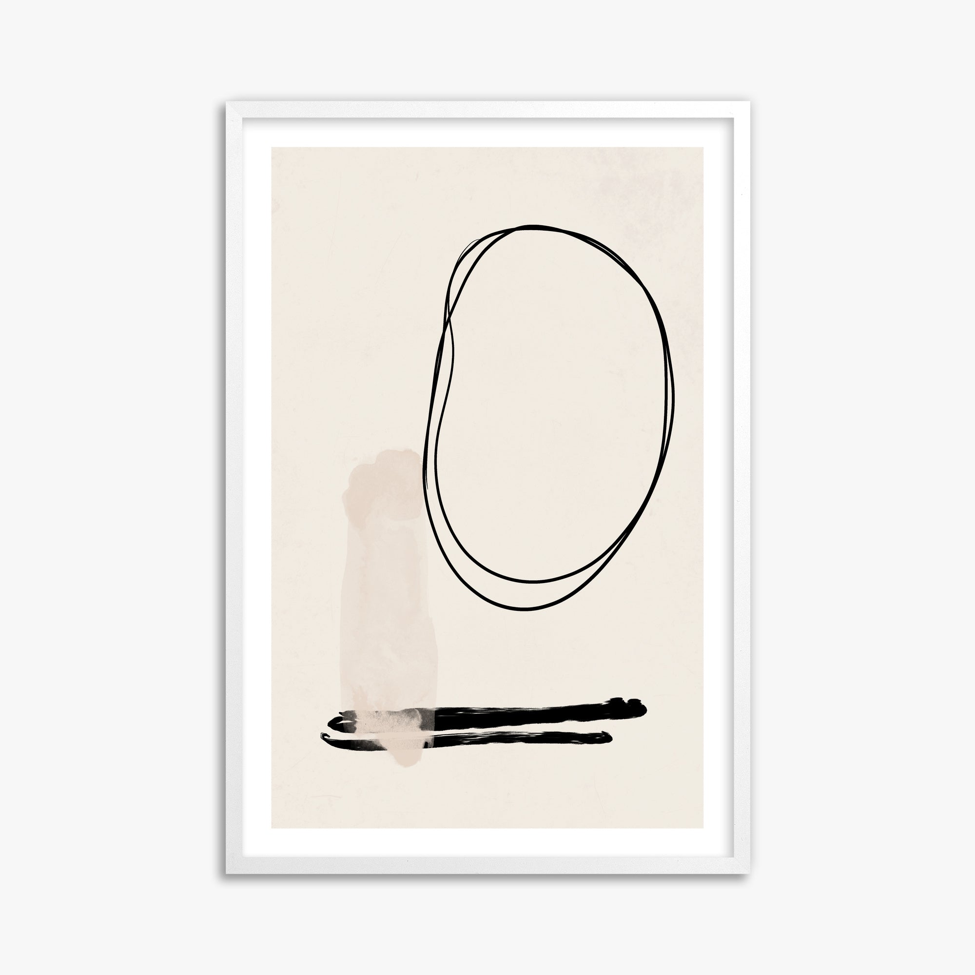 Orbiting Trace, 61x91cm Whitek Framed Art Reproduction