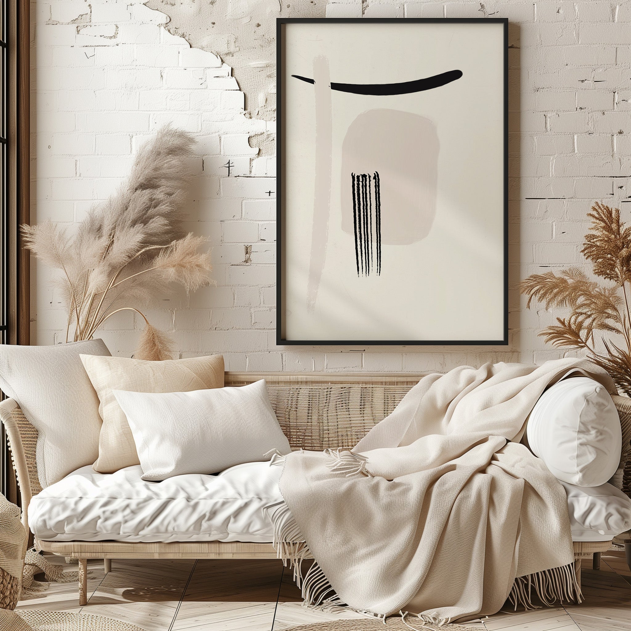 Design Concept No. 29 for Zen Brushstroke Harmony Modern Poster Art