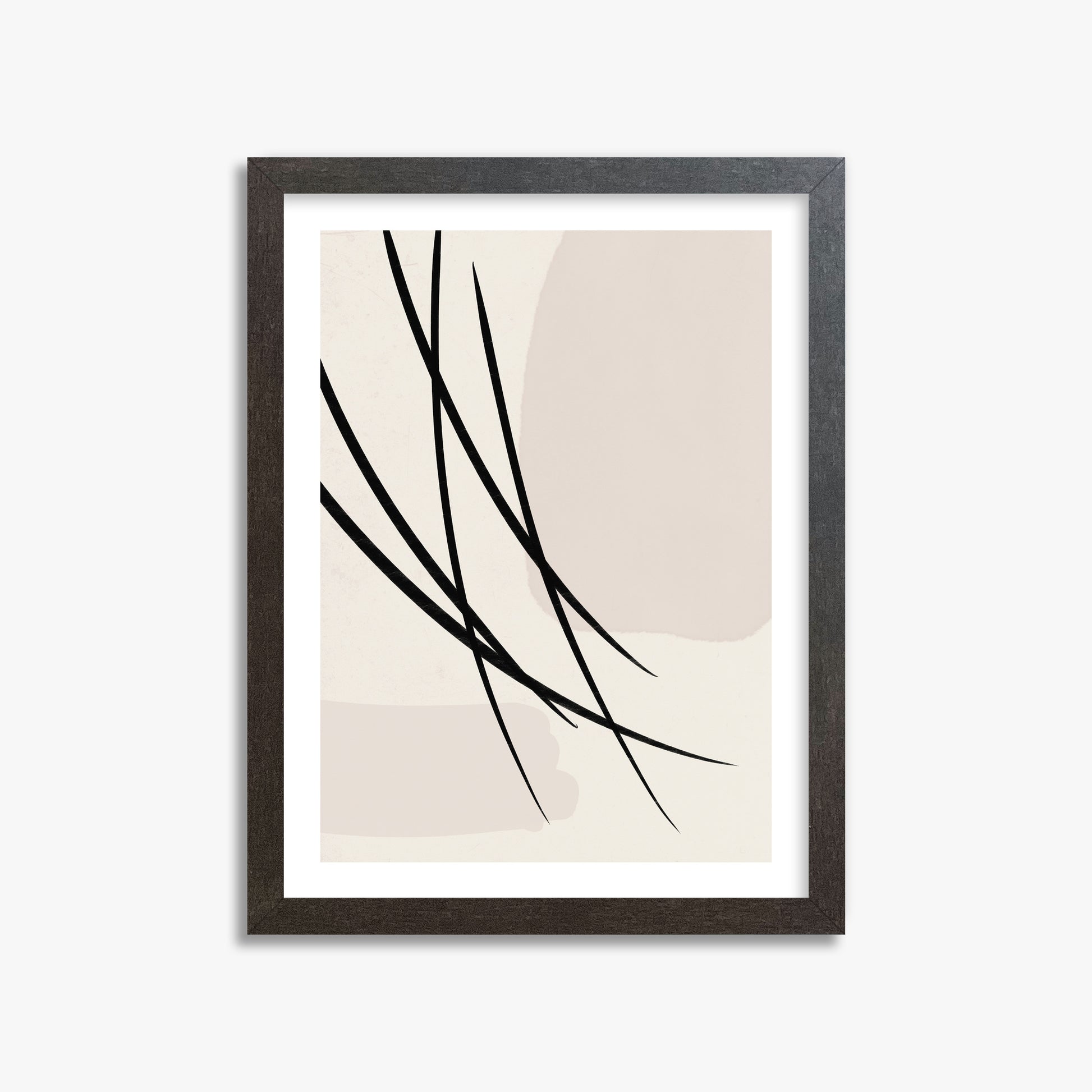 Whispering Reeds, 30x40cm Framed Art Reproduction With Espresso Frame